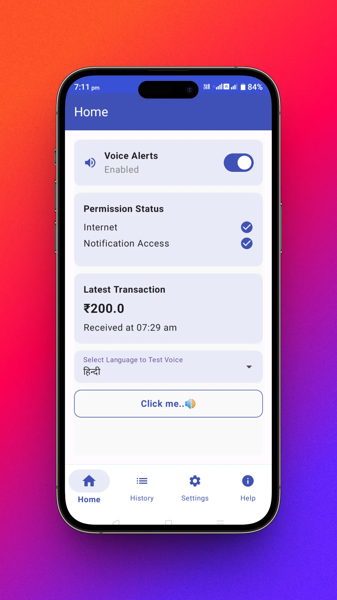 UPI Vaani: Soundbox Alert | Indus Appstore | Screenshot
