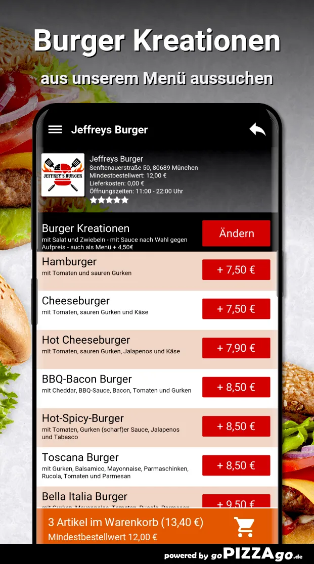 Jeffreys Burger München | Indus Appstore | Screenshot