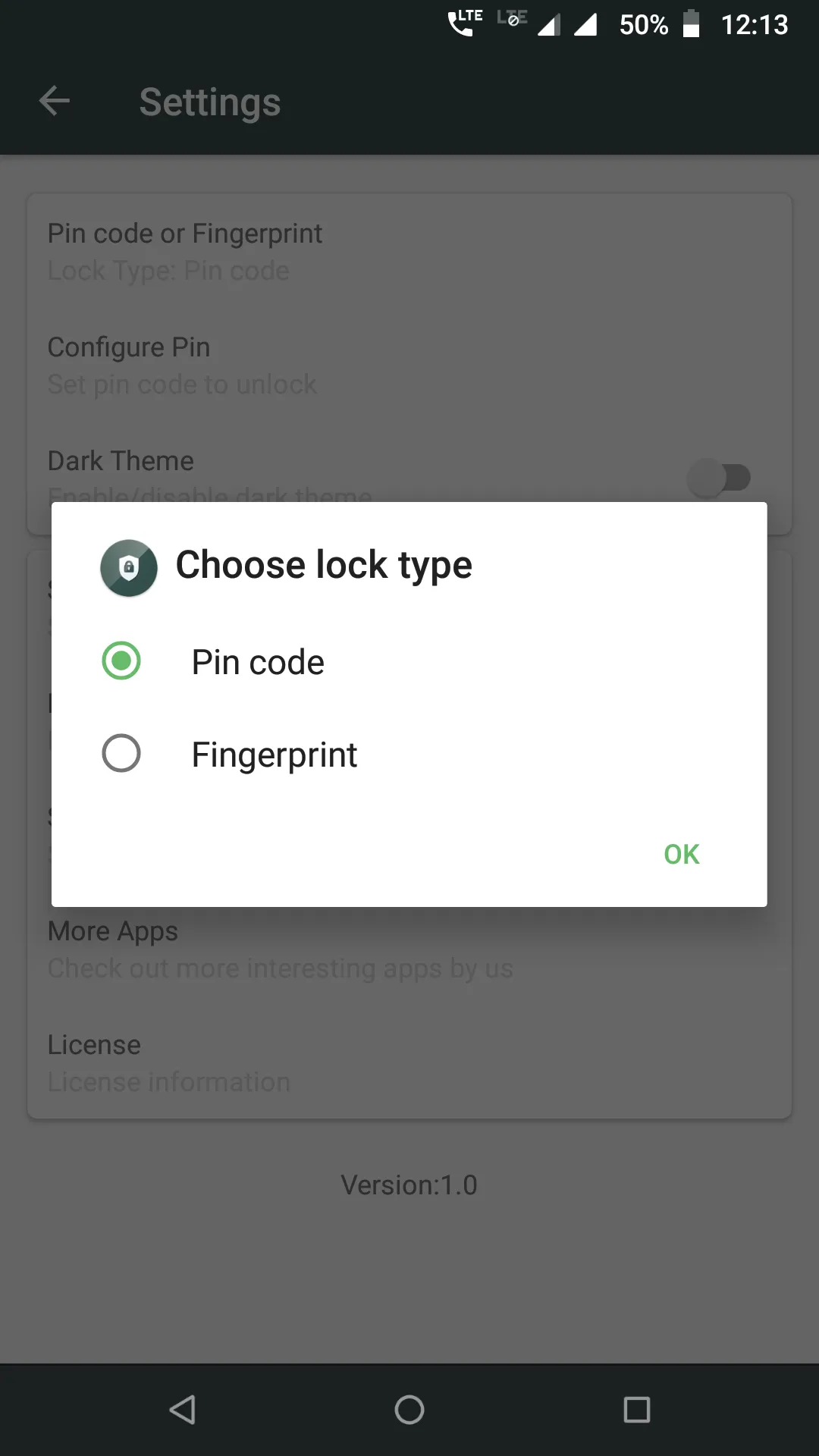 Fingerprint App Locker | Indus Appstore | Screenshot