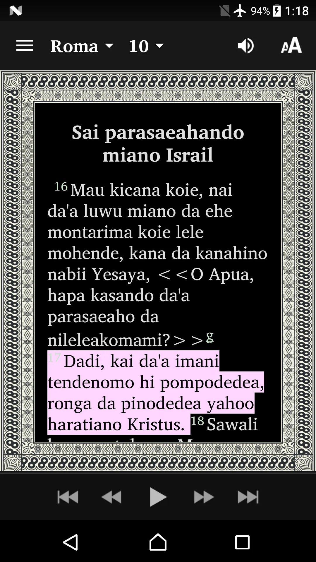 Alkitab Bahasa Moronene | Indus Appstore | Screenshot