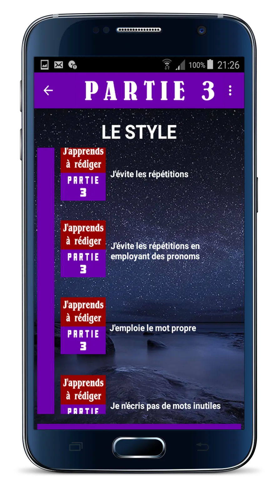 J'apprends à rédiger | Indus Appstore | Screenshot