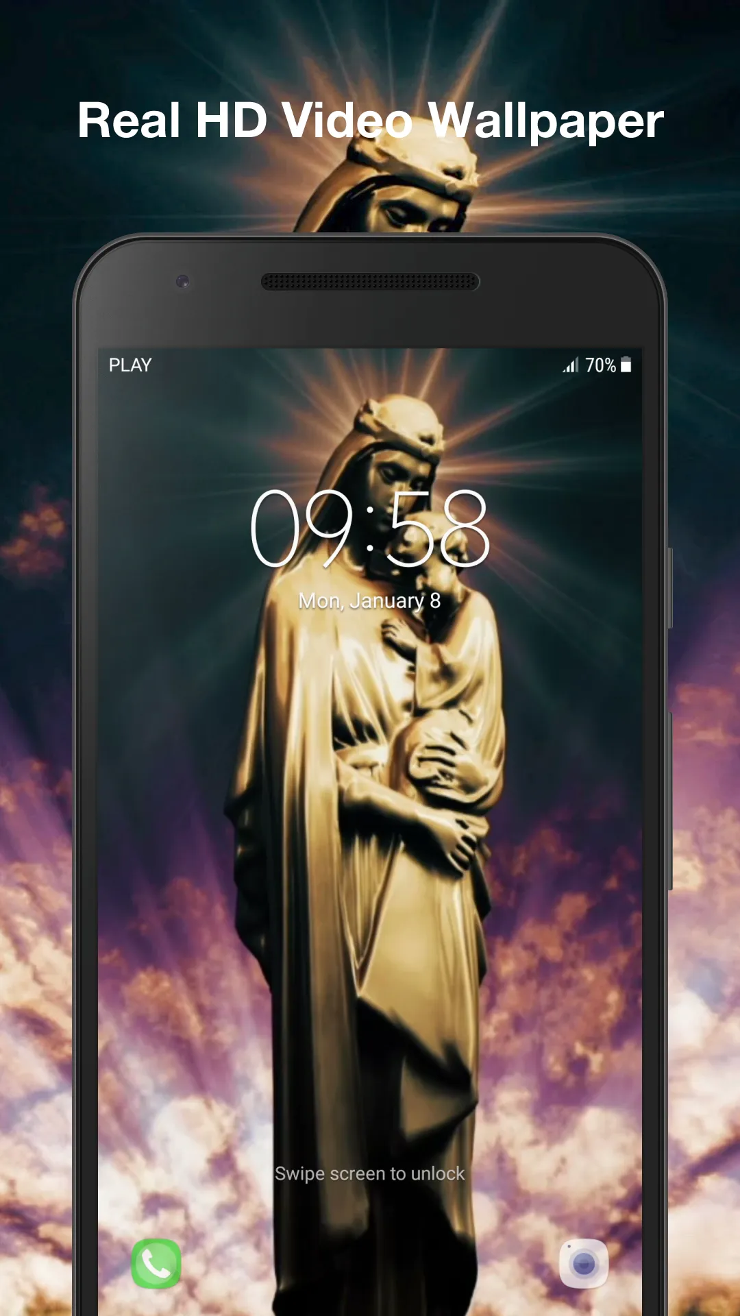 Virgin Mary Live Wallpaper | Indus Appstore | Screenshot