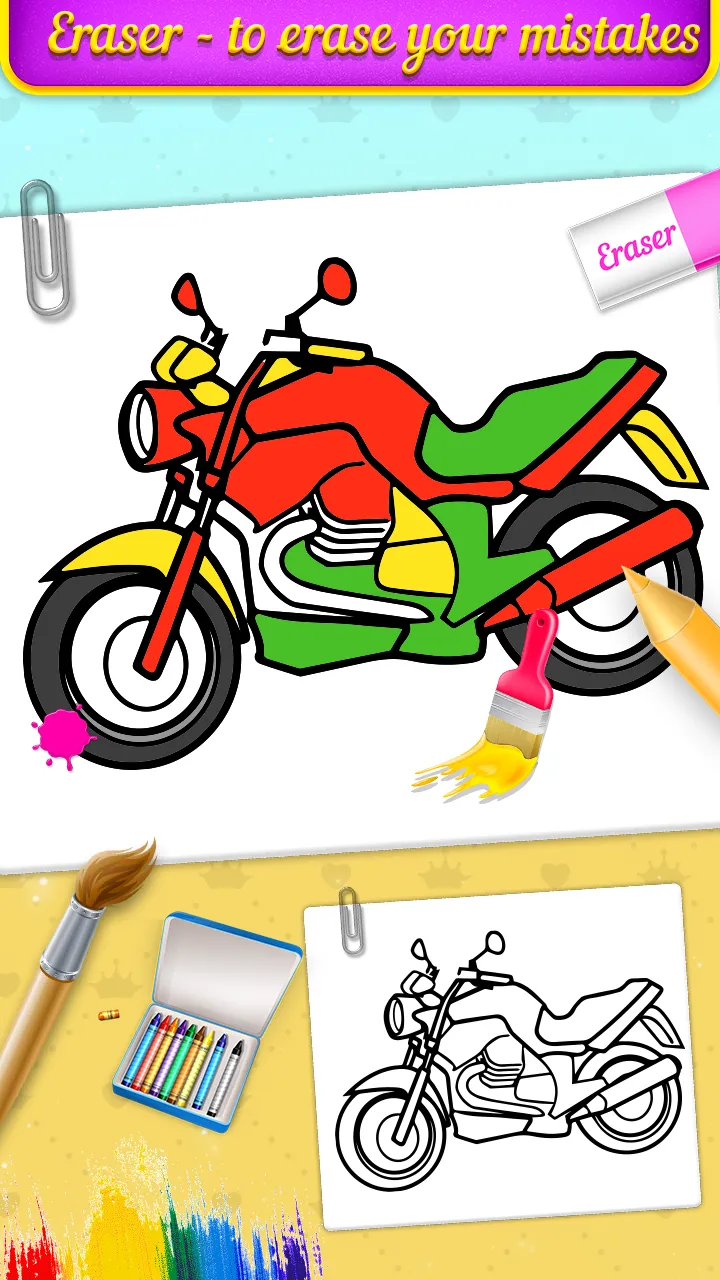 Vehicle Coloring Book Game | Indus Appstore | Screenshot