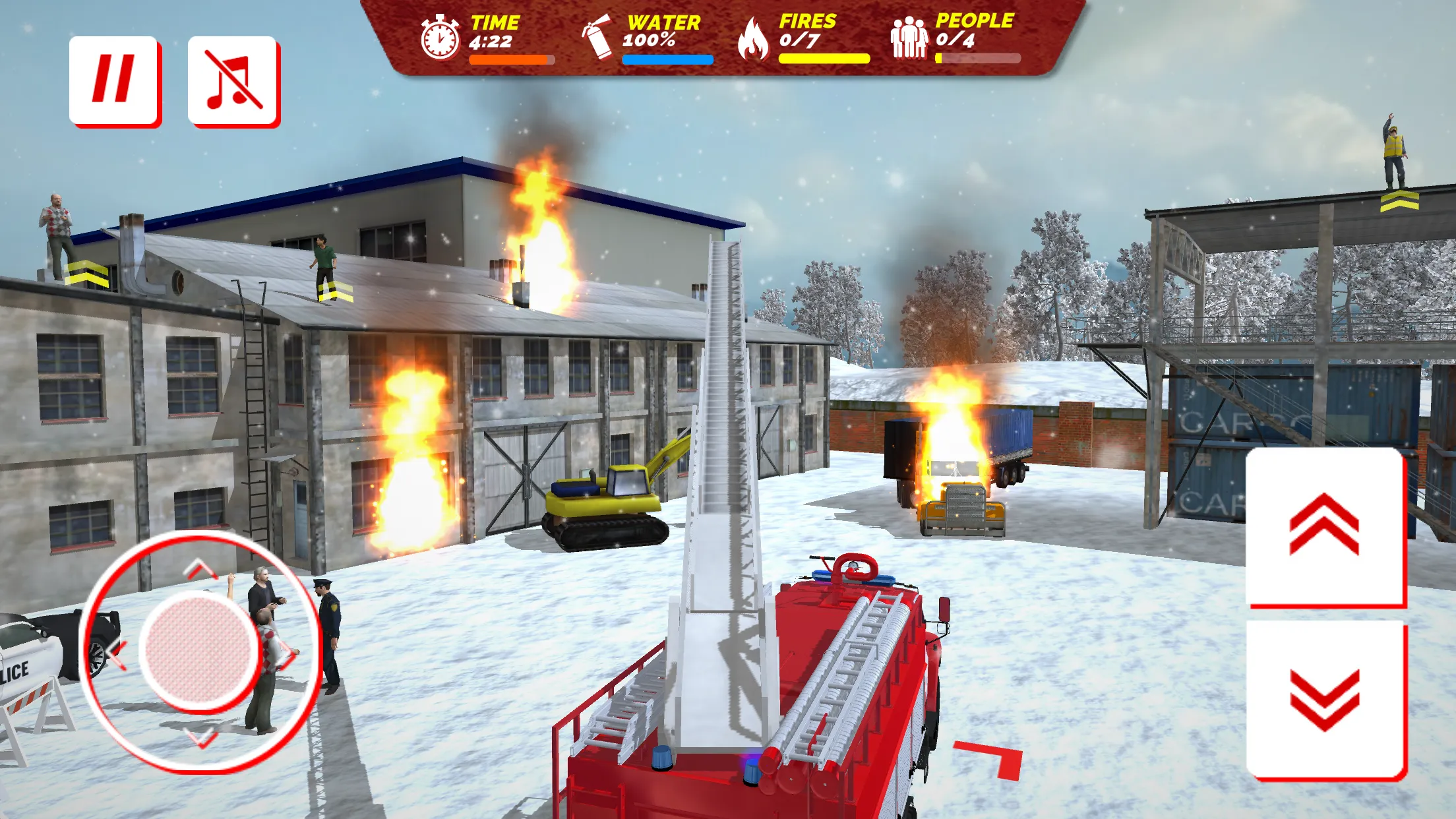 USSR Winter Rescue Fire Trucks | Indus Appstore | Screenshot