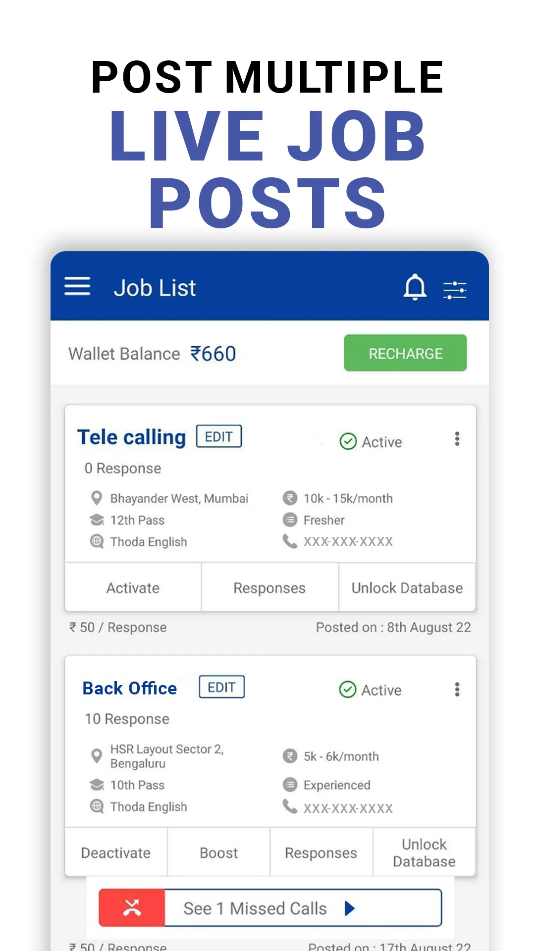 WorkIndia Recruiter App | Indus Appstore | Screenshot