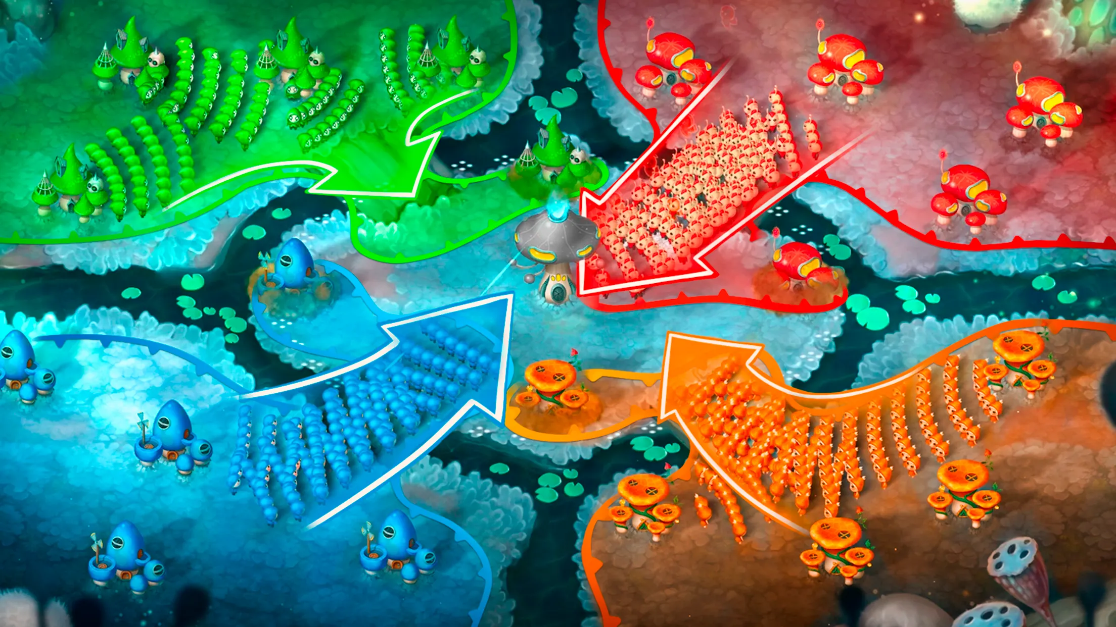 Mushroom Wars 2: RTS Strategy | Indus Appstore | Screenshot