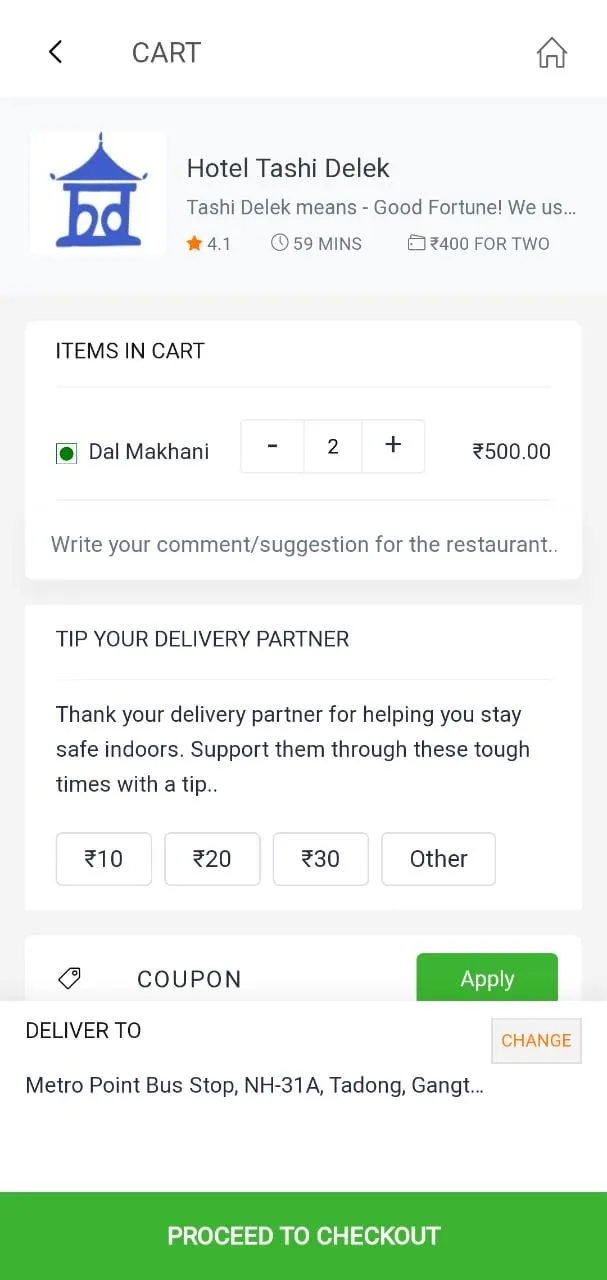 ZipGripGo-FoodDelivery Gangtok | Indus Appstore | Screenshot