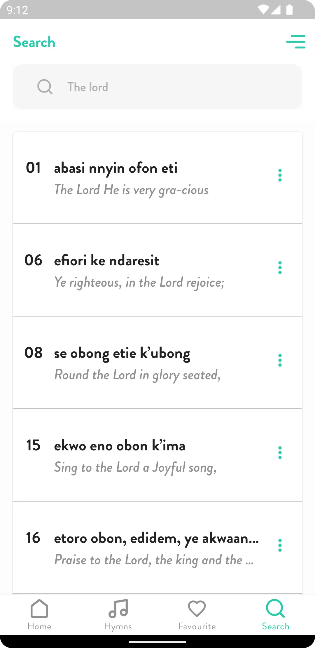 Efik Hymns | Indus Appstore | Screenshot