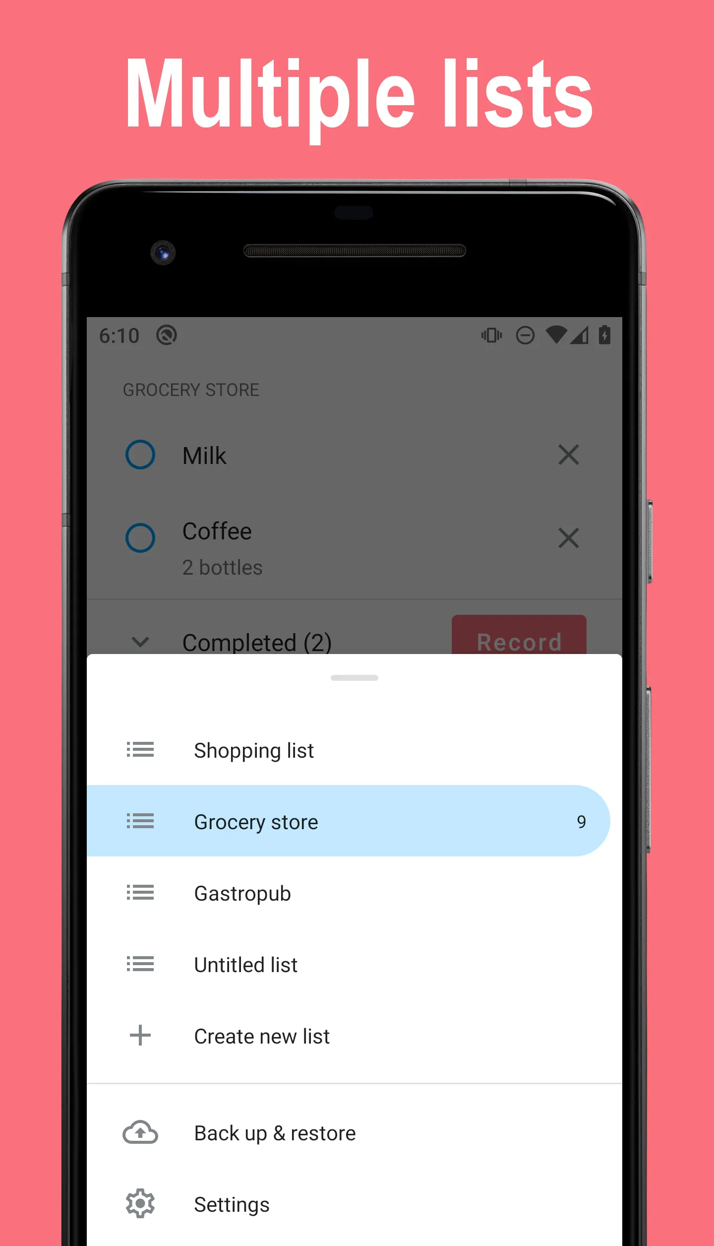 My Usual Shopping List | Indus Appstore | Screenshot