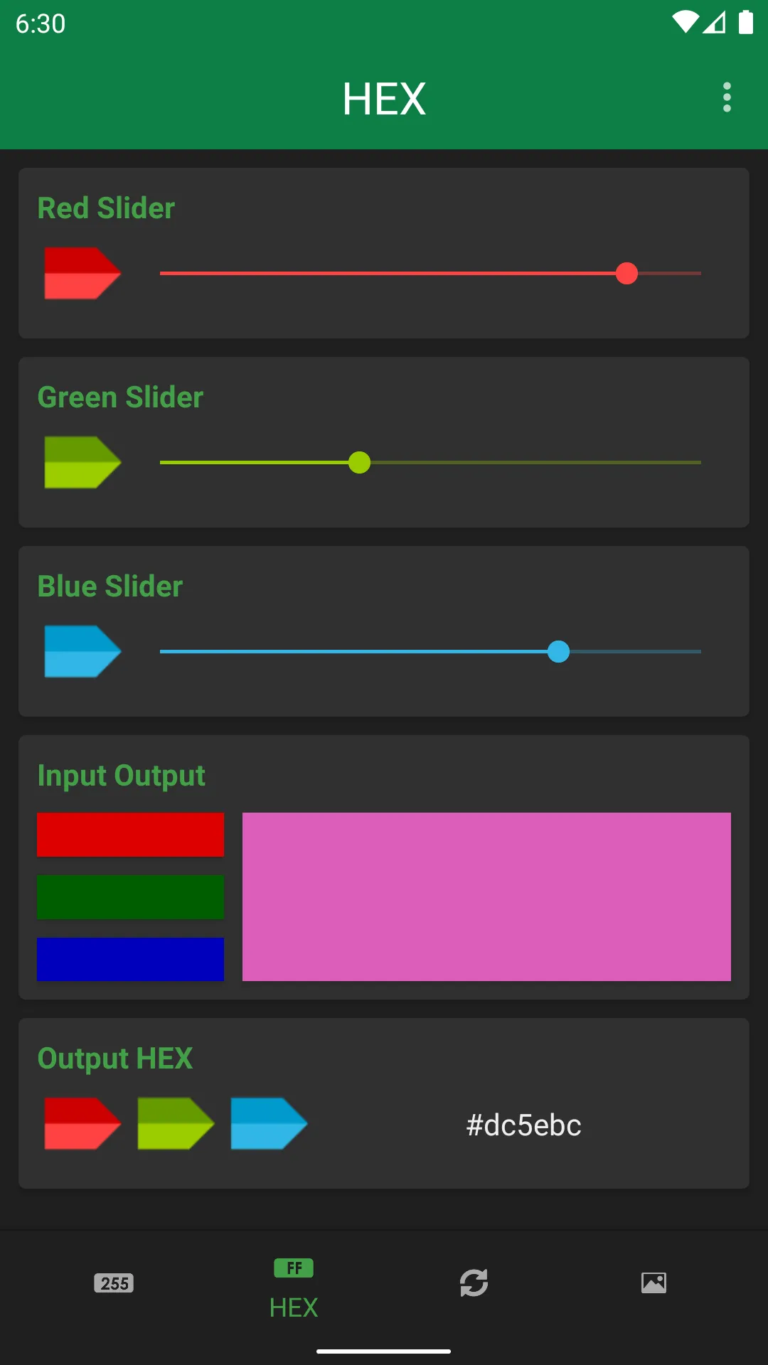 Color Mixer RGB HEX | Indus Appstore | Screenshot