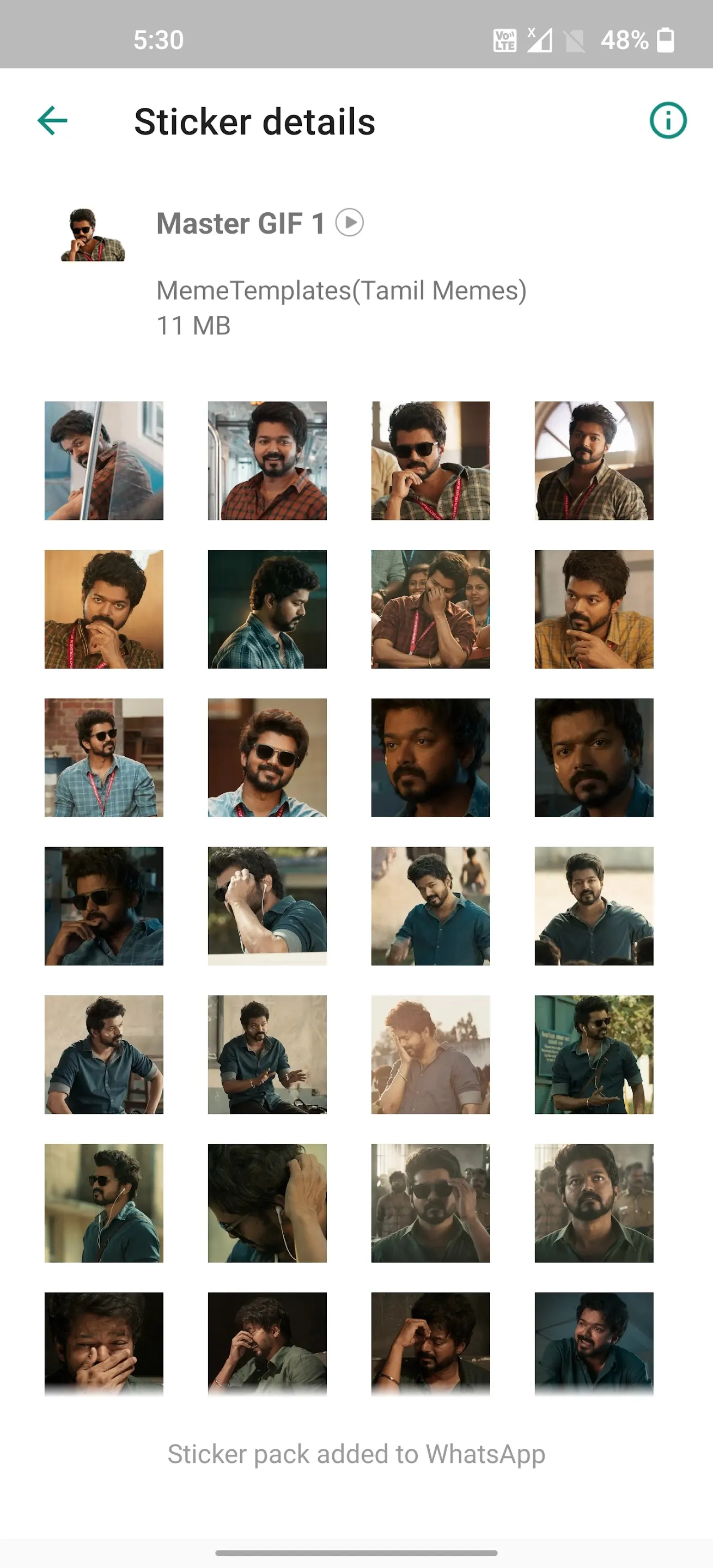 Vijay's Master Stickers | Indus Appstore | Screenshot