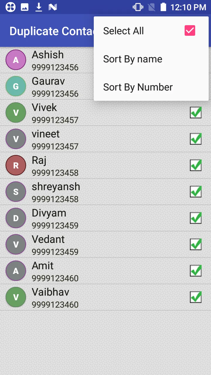 Delete all Phonebook Contacts | Indus Appstore | Screenshot