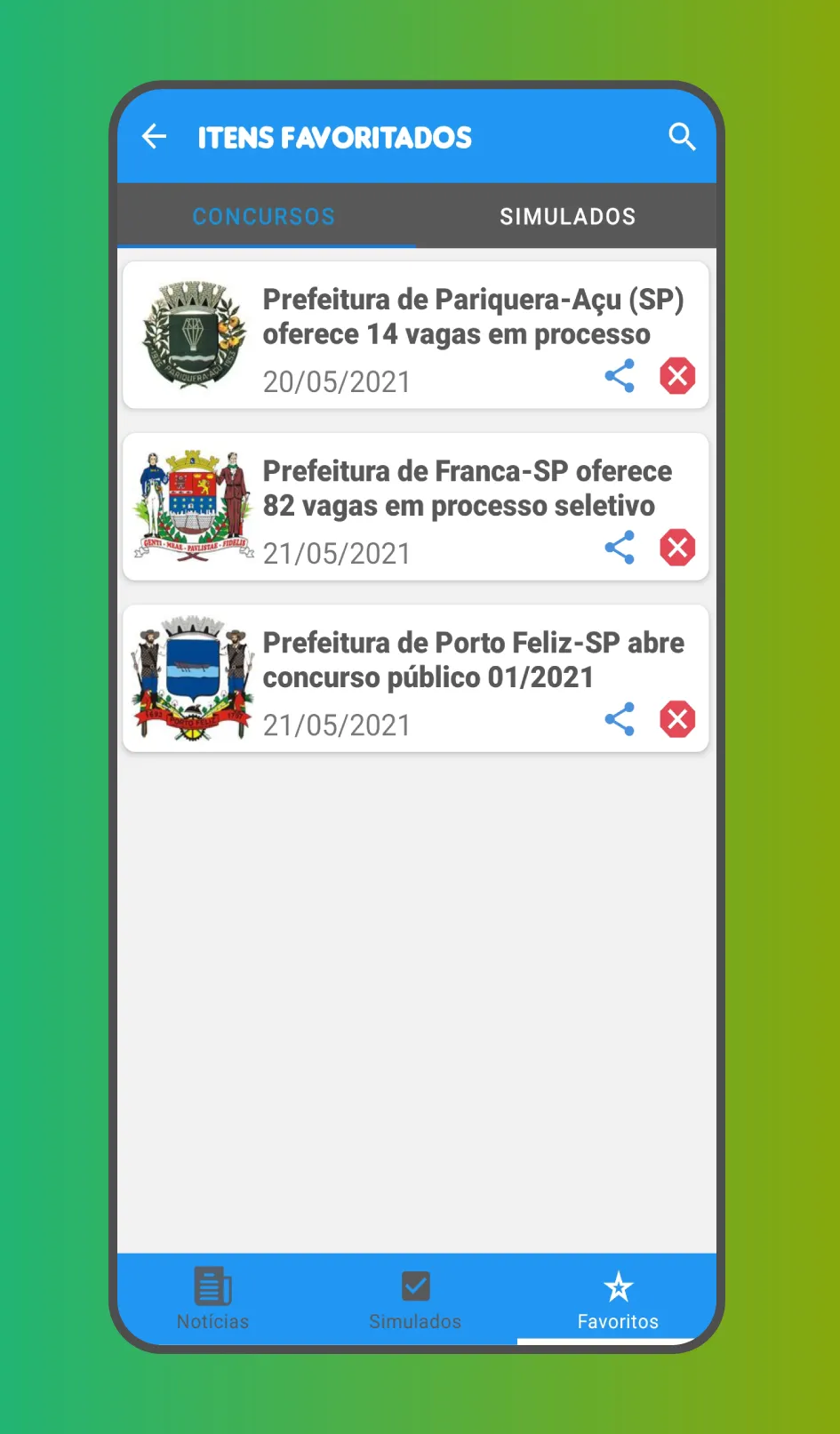 Confira Concursos | Indus Appstore | Screenshot