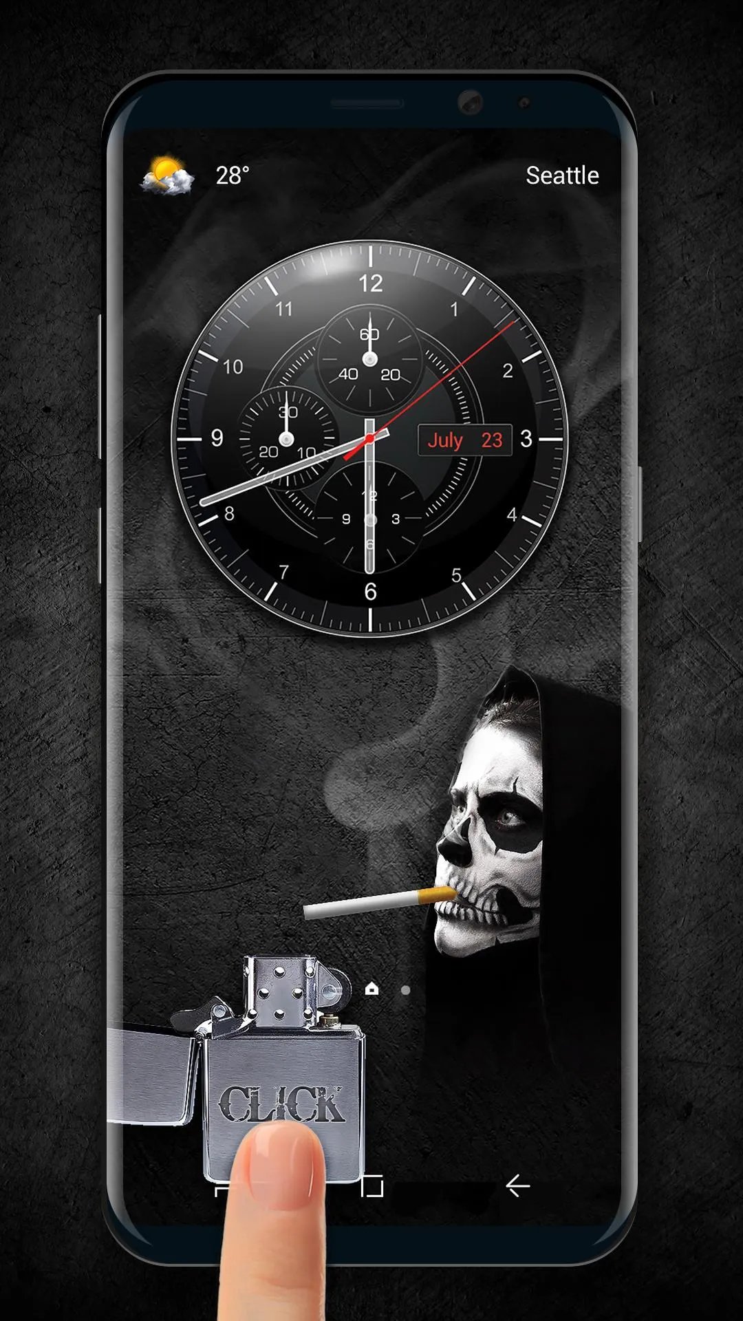 Cigarette Smoking Lock Screen | Indus Appstore | Screenshot