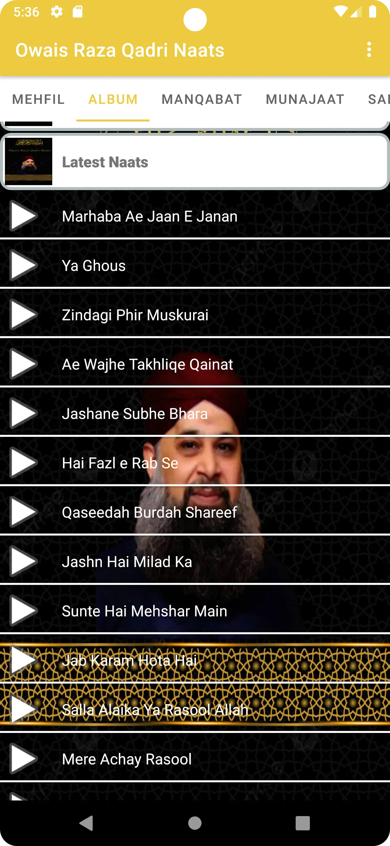 Owais Raza Qadri Naats | Indus Appstore | Screenshot