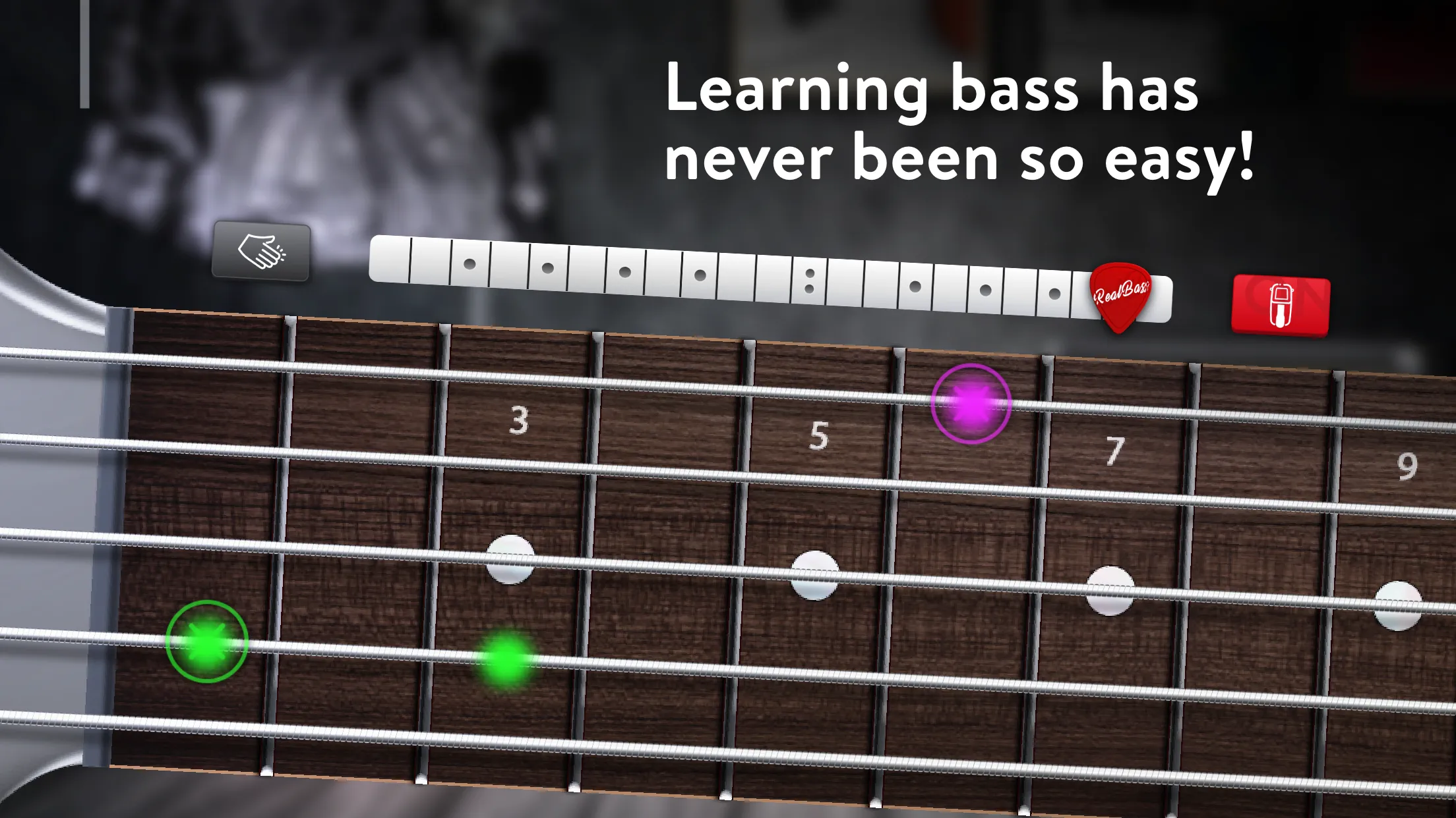 Real Bass: bass guitar | Indus Appstore | Screenshot