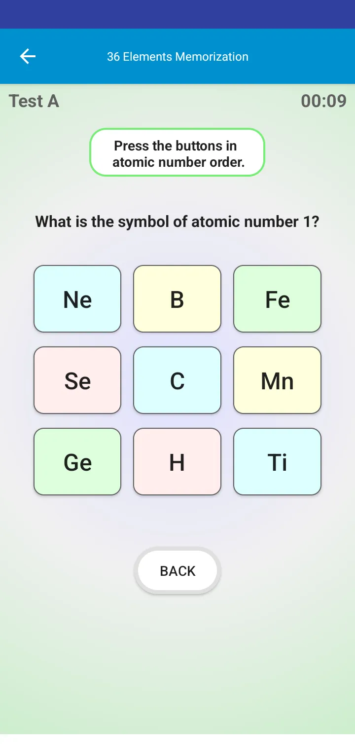 36 Elements Memorization | Indus Appstore | Screenshot