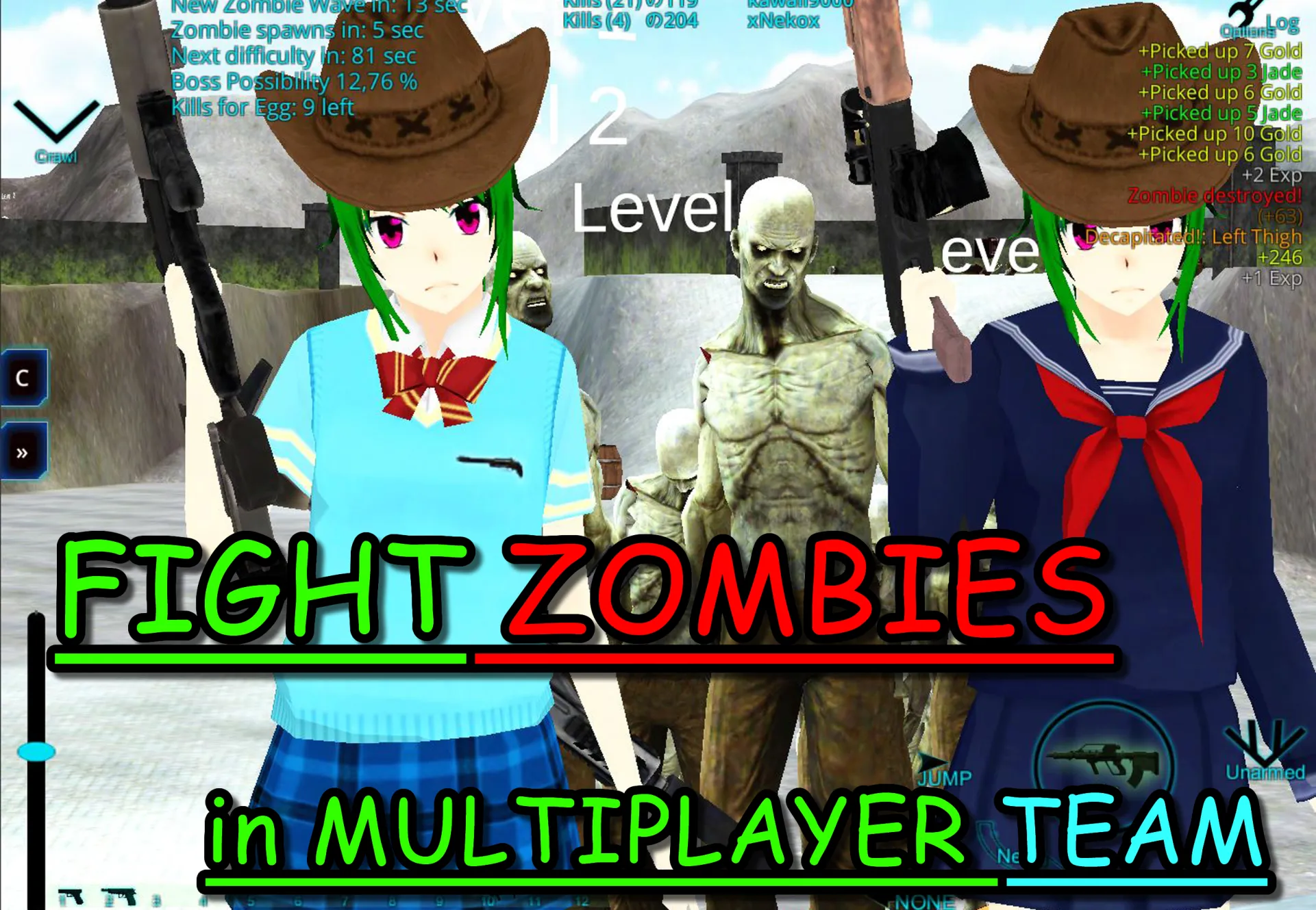 Yandere Zombie Shooter Online | Indus Appstore | Screenshot