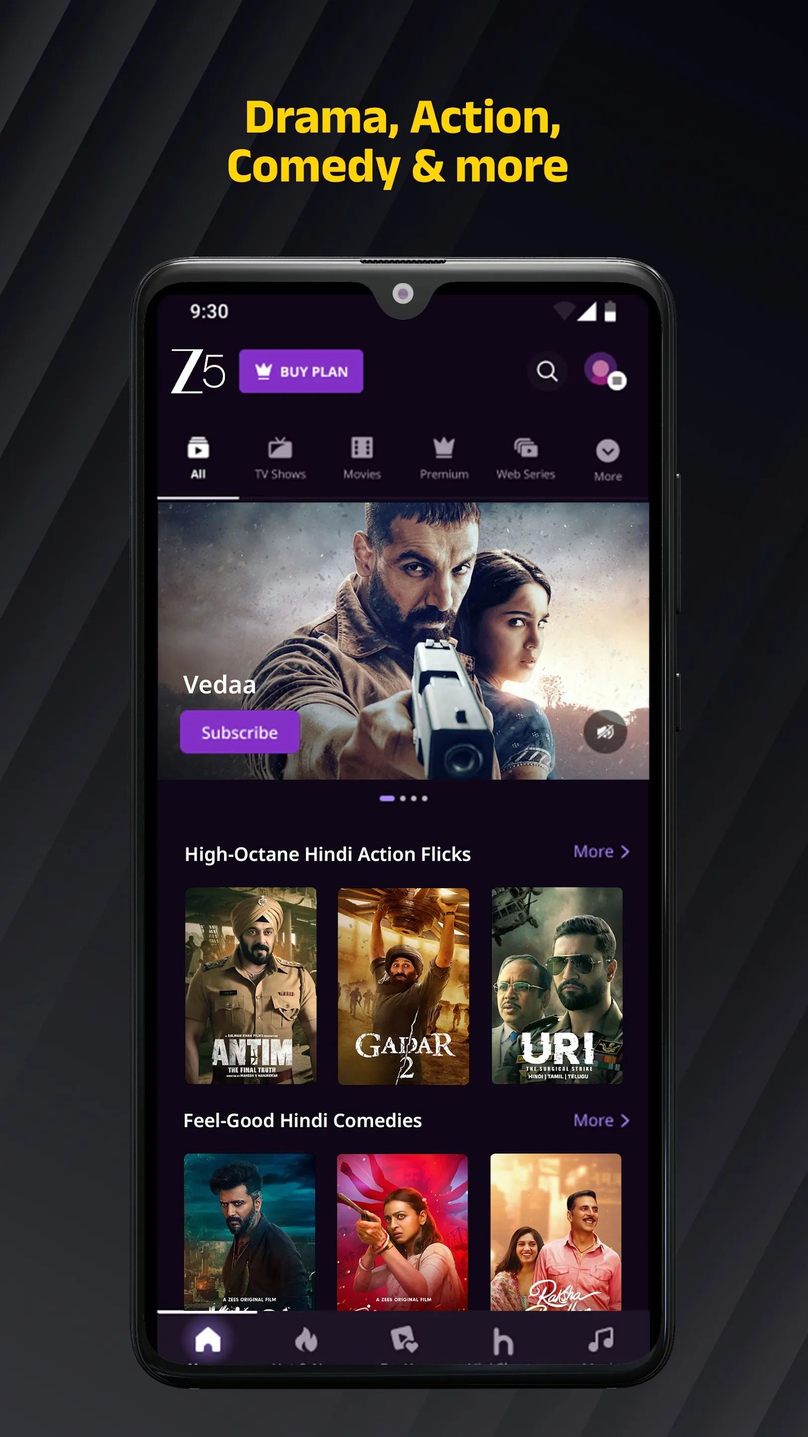 ZEE5 Movies, Web Series, Shows | Indus Appstore | Screenshot