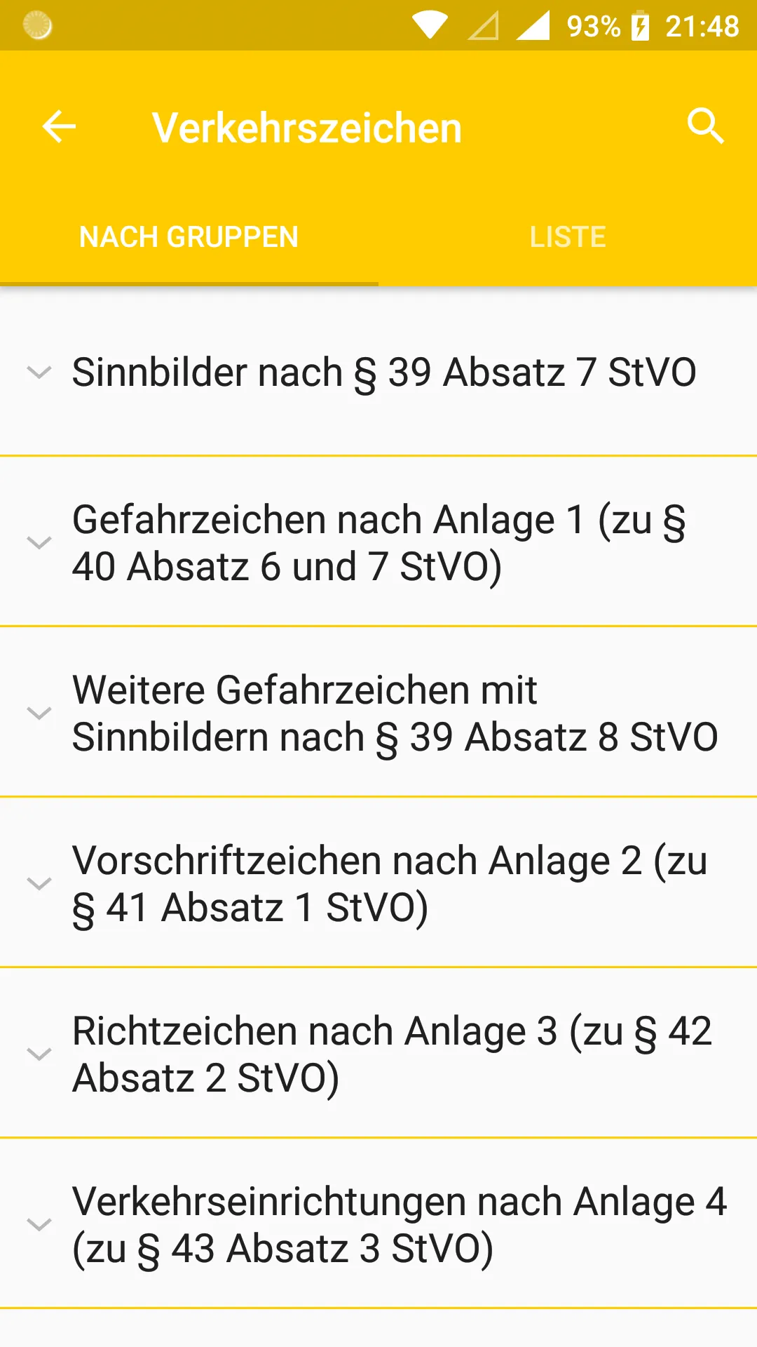 Verkehrszeichen in Deutschland | Indus Appstore | Screenshot