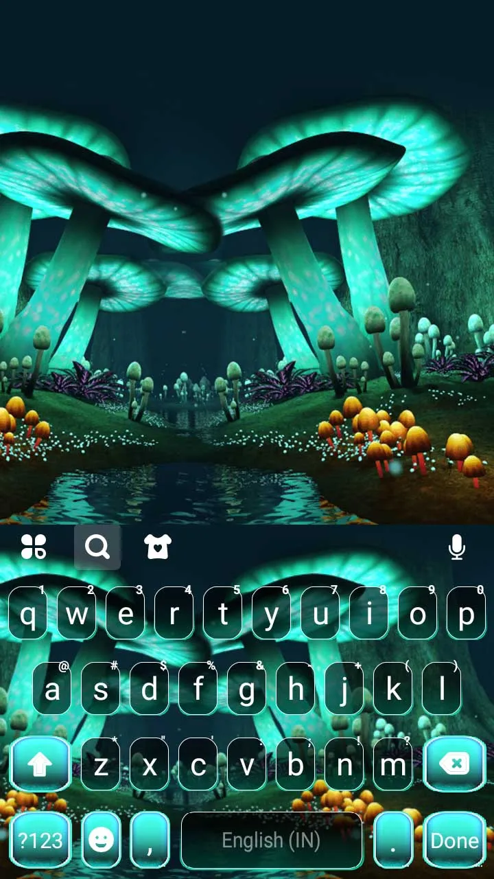 Neon Wonderland Keyboard Backg | Indus Appstore | Screenshot