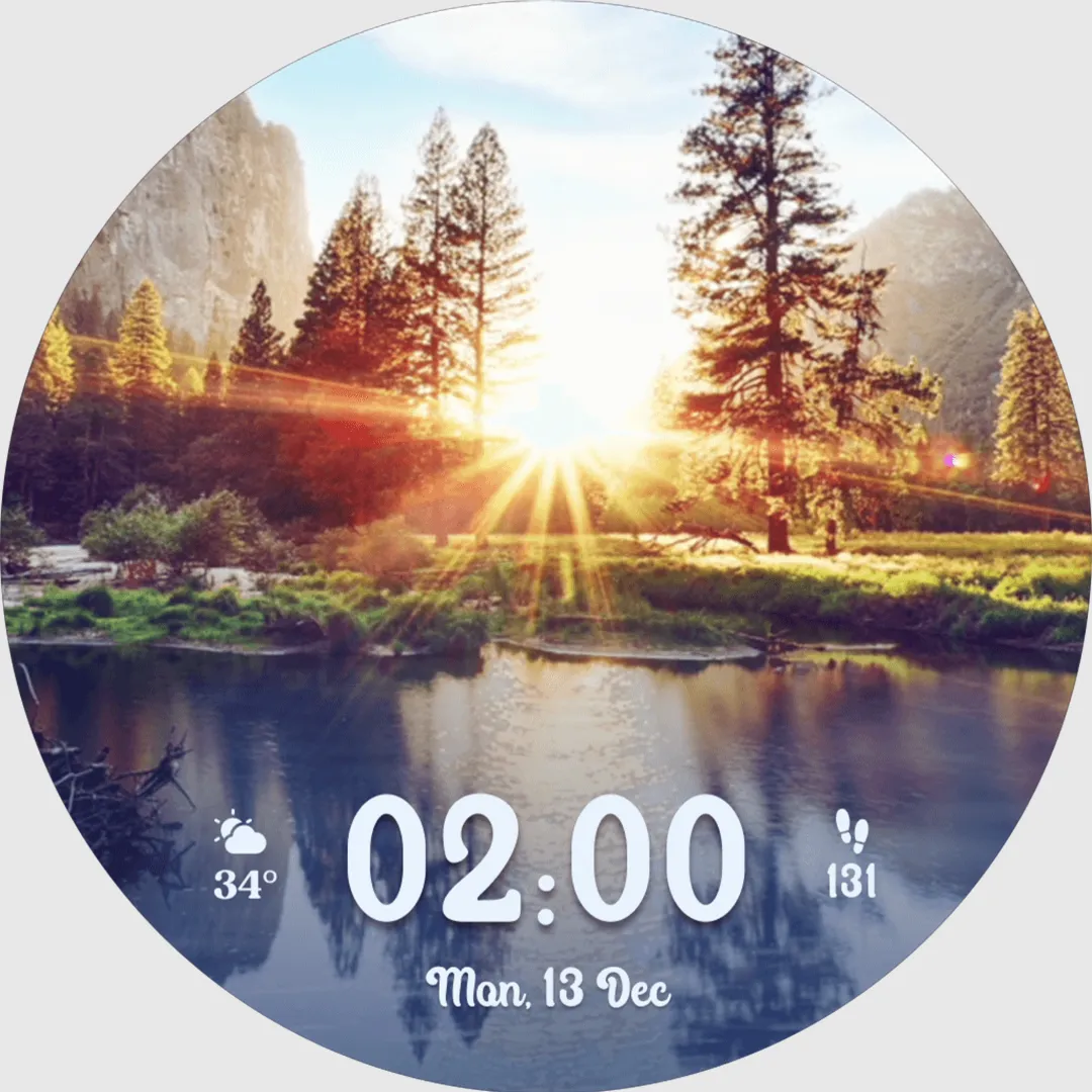 Glowing Sunlight Watch Faces | Indus Appstore | Screenshot