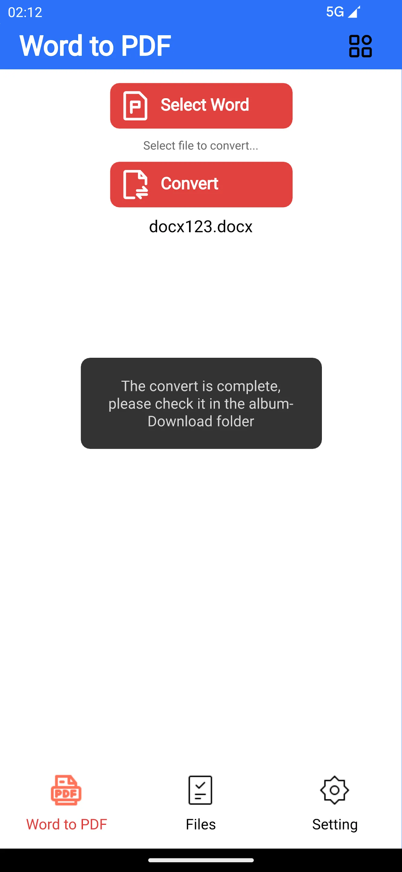 Convert word Doc into a PDF | Indus Appstore | Screenshot