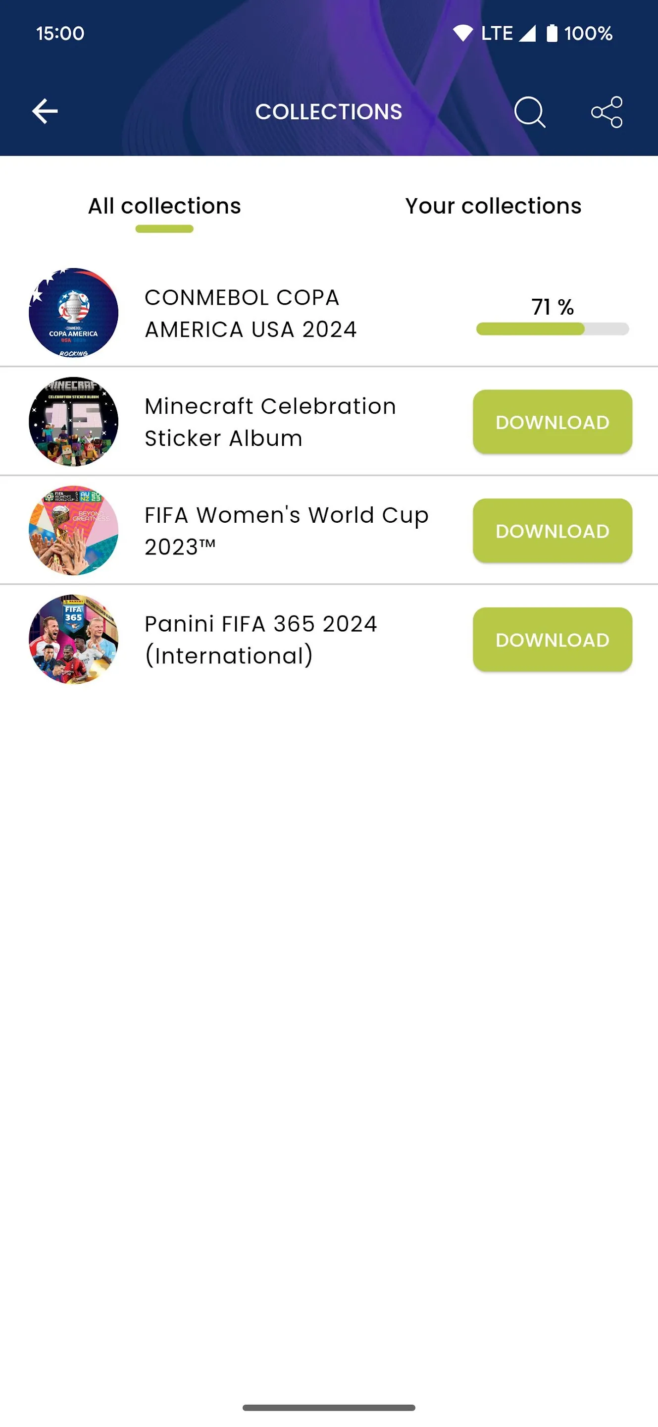 Panini Collectors | Indus Appstore | Screenshot