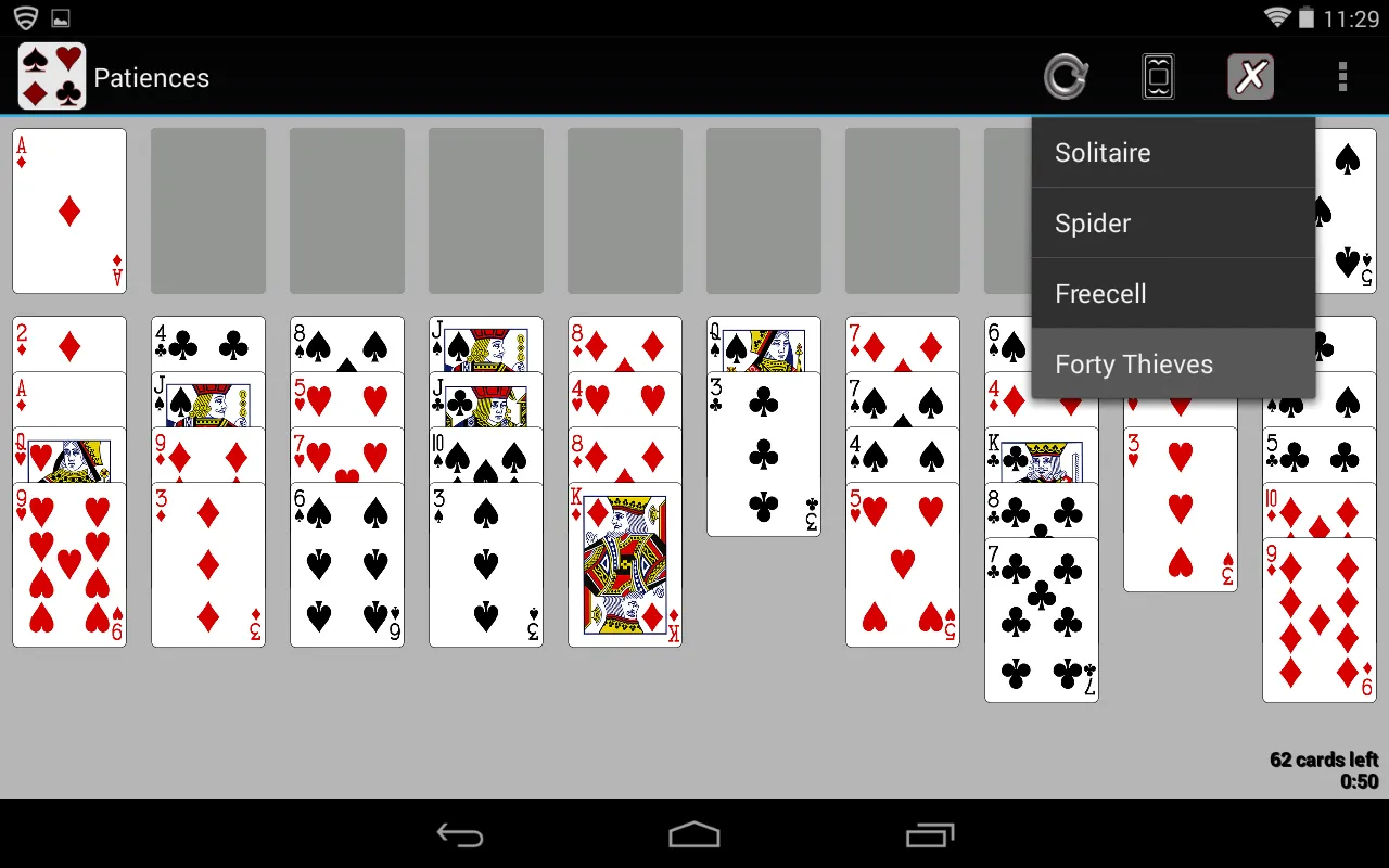 Patiences: 4 casual card games | Indus Appstore | Screenshot