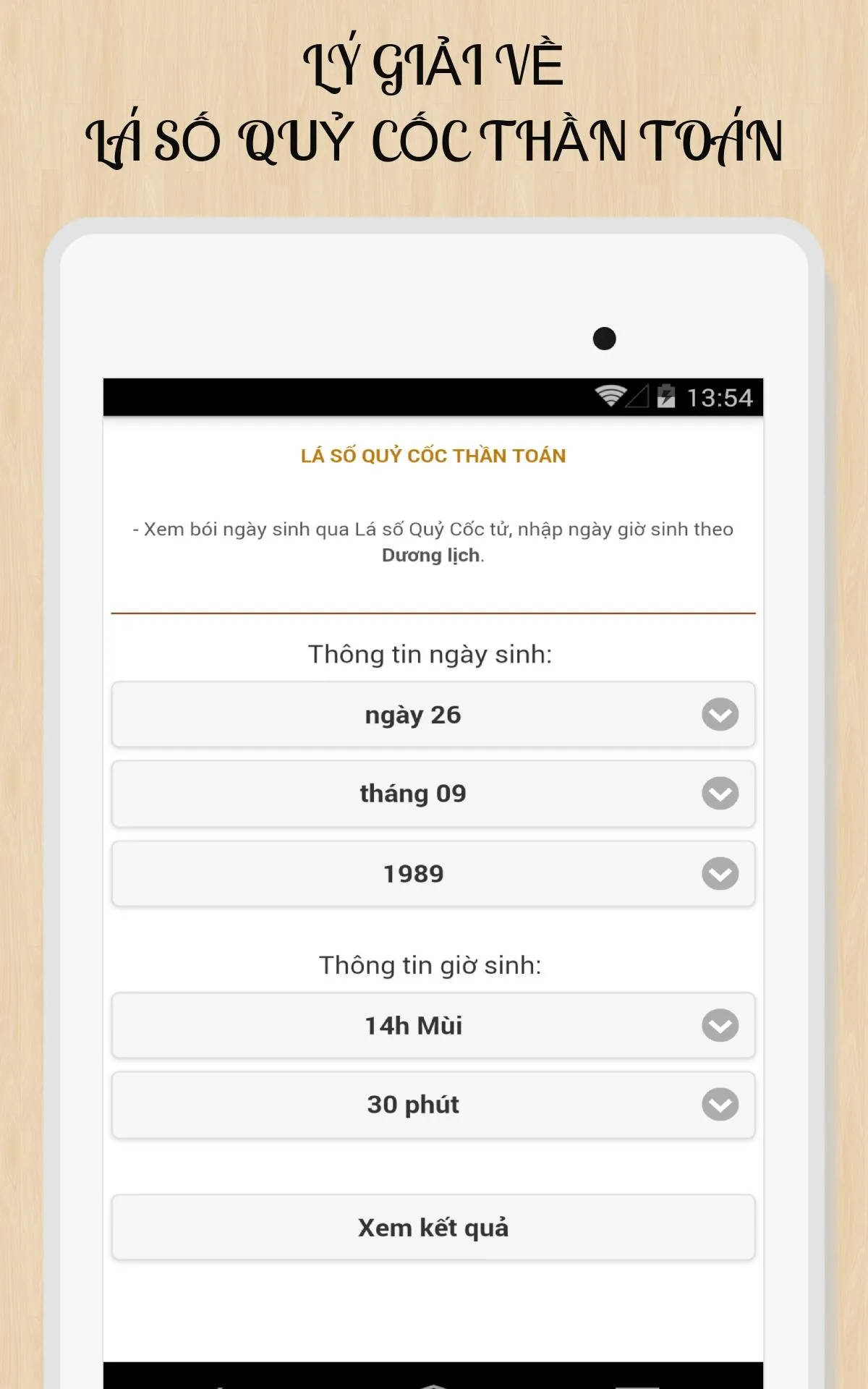 Lá Số Quỷ Cốc Thần Toán | Indus Appstore | Screenshot