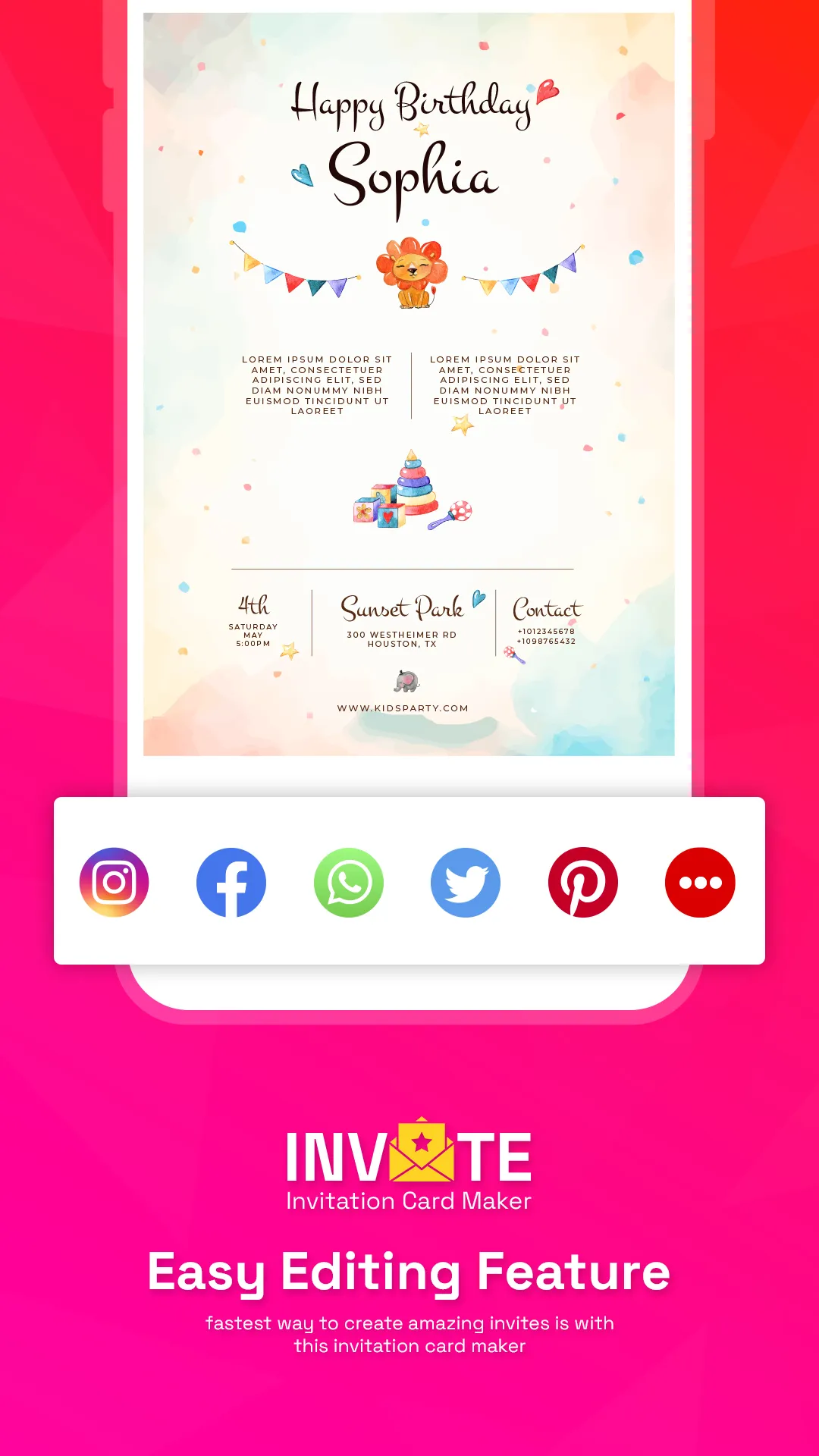 Invitation Card Maker free | Indus Appstore | Screenshot