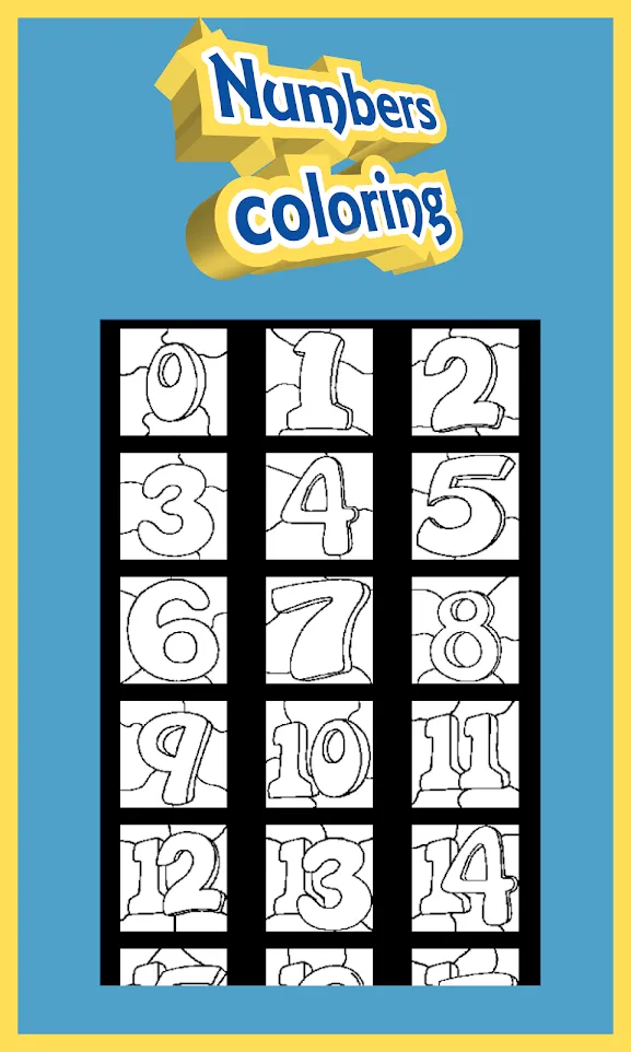 Coloring for Kids - Numbers | Indus Appstore | Screenshot