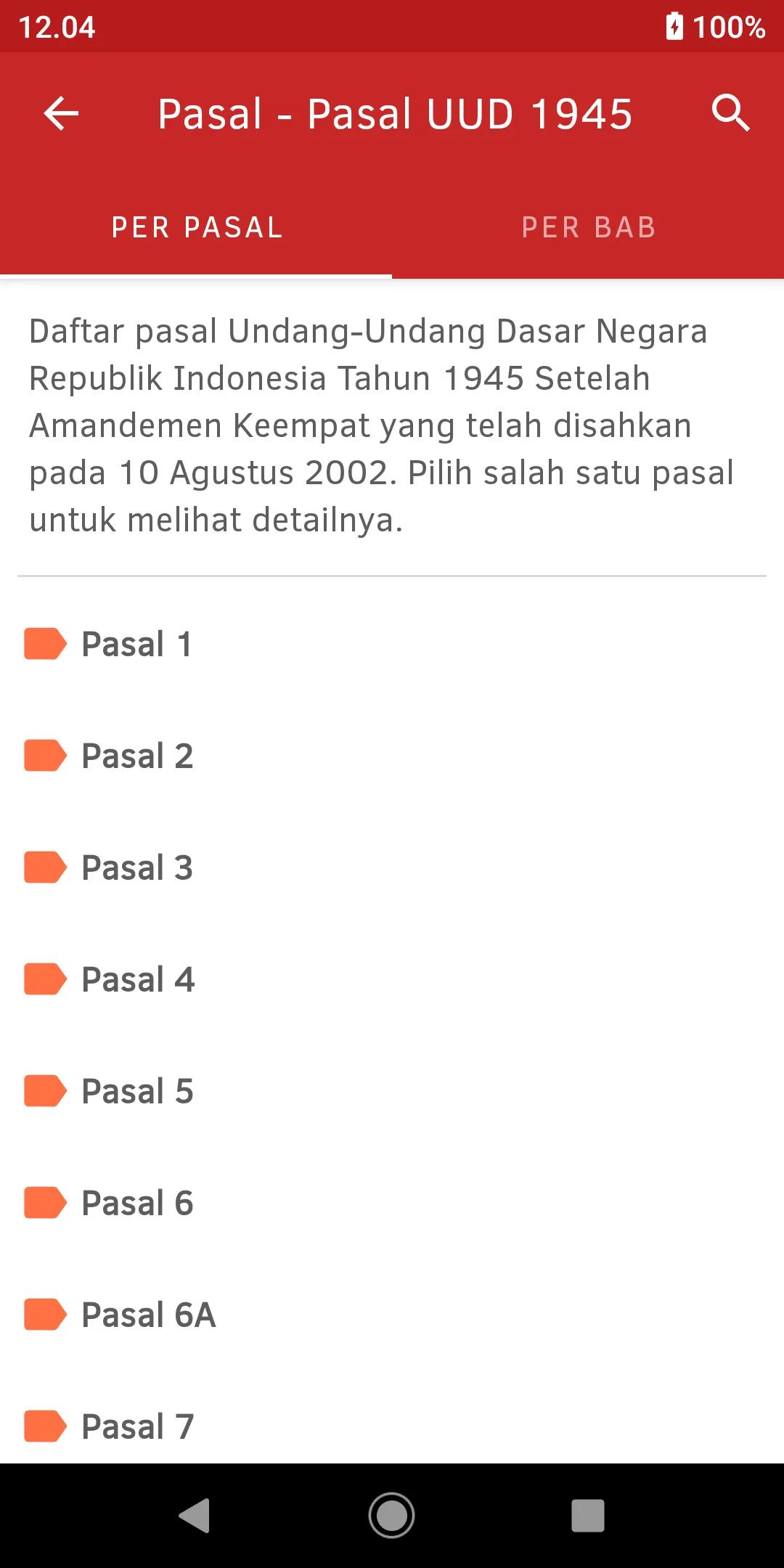 Pancasila & UUD 1945 Amandemen | Indus Appstore | Screenshot