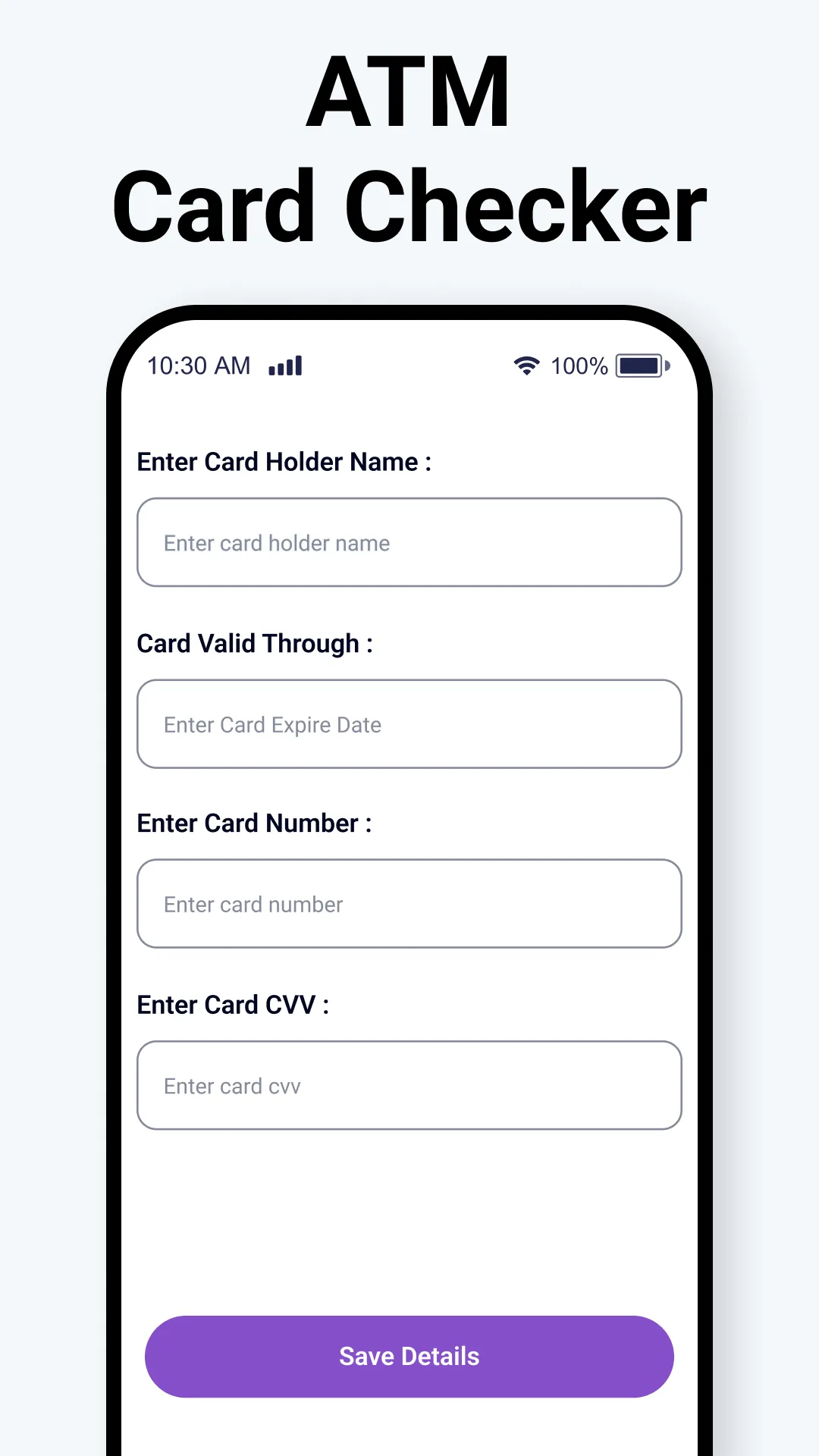 ATM Card Checker | Indus Appstore | Screenshot