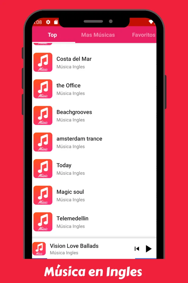 Music in English Songs App | Indus Appstore | Screenshot