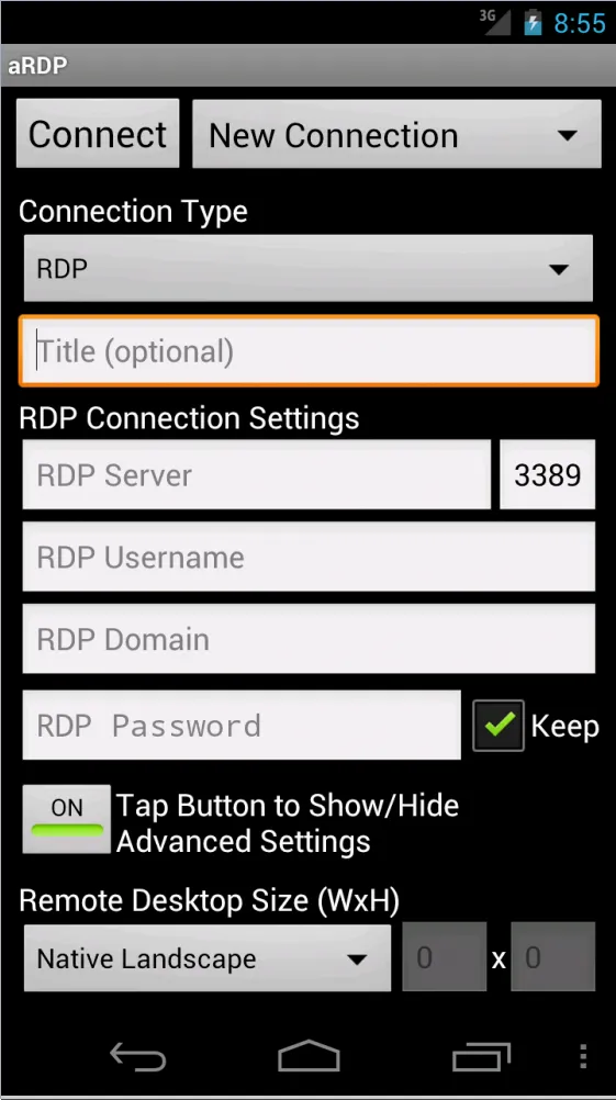 aRDP: Secure RDP Client | Indus Appstore | Screenshot