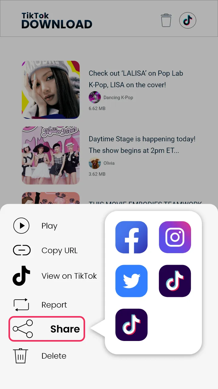 Video Downloader for TikTok | Indus Appstore | Screenshot