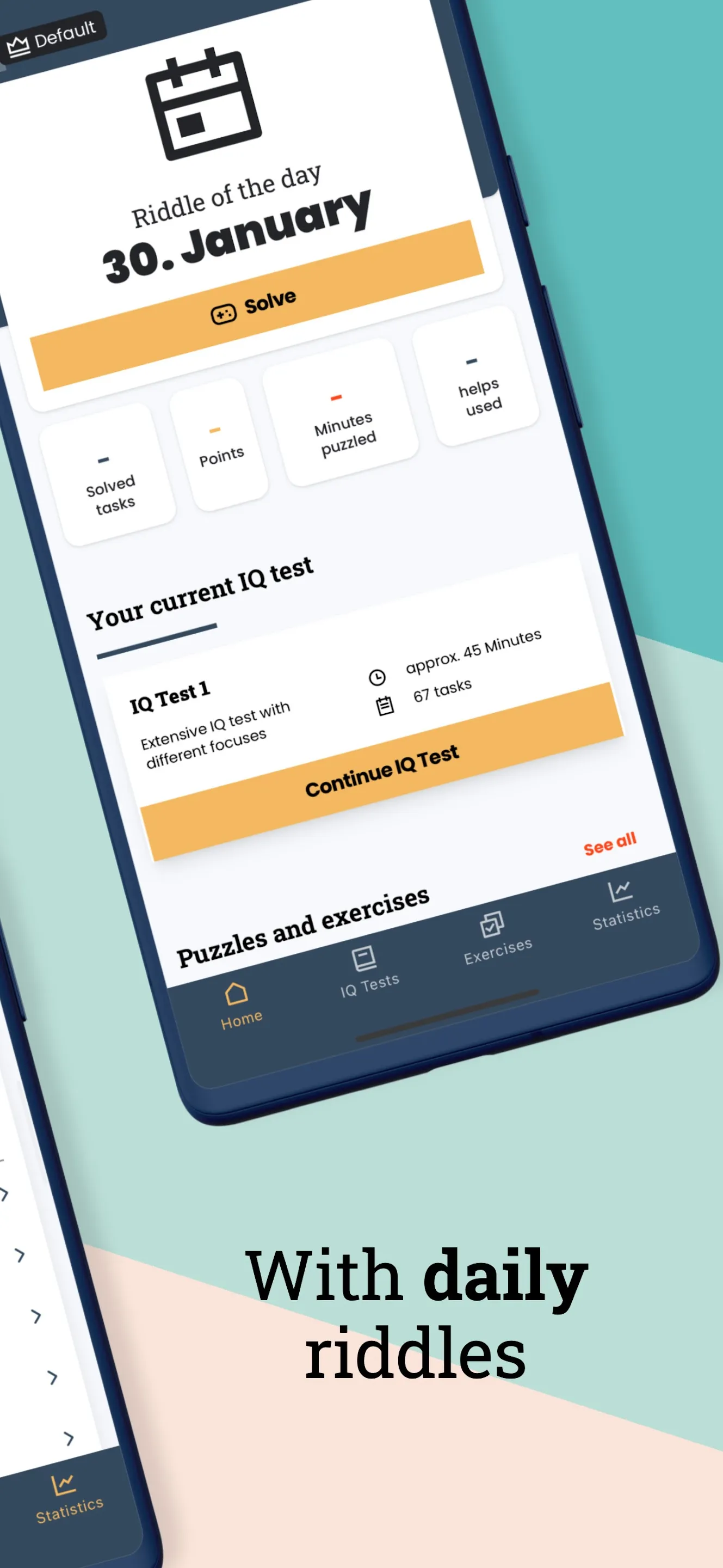 IQ Test Brain Training Riddles | Indus Appstore | Screenshot
