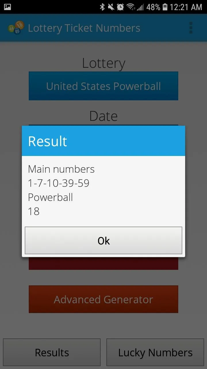 Lottery Ticket Numbers | Indus Appstore | Screenshot