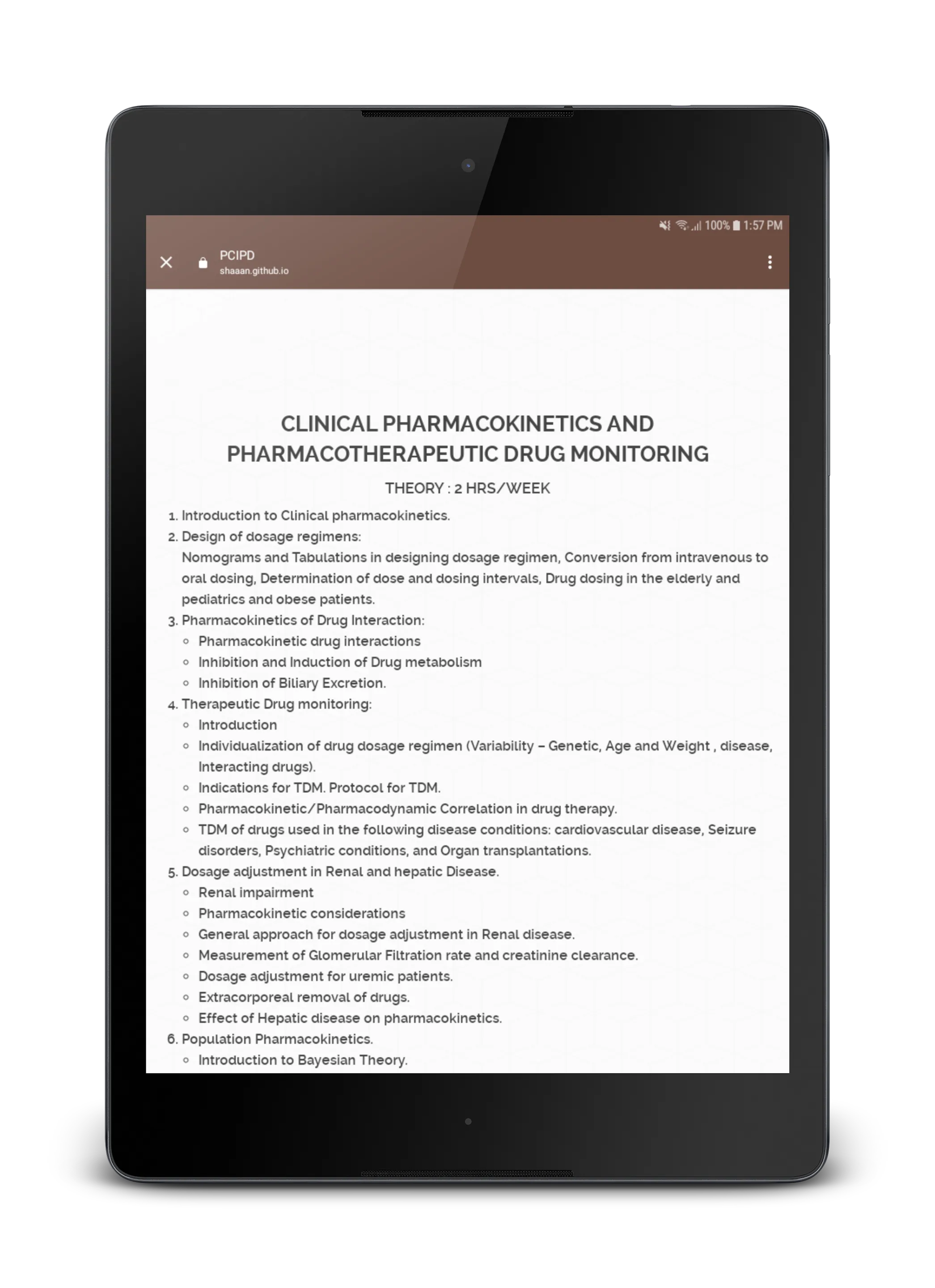 PharmD India Syllabus | Indus Appstore | Screenshot