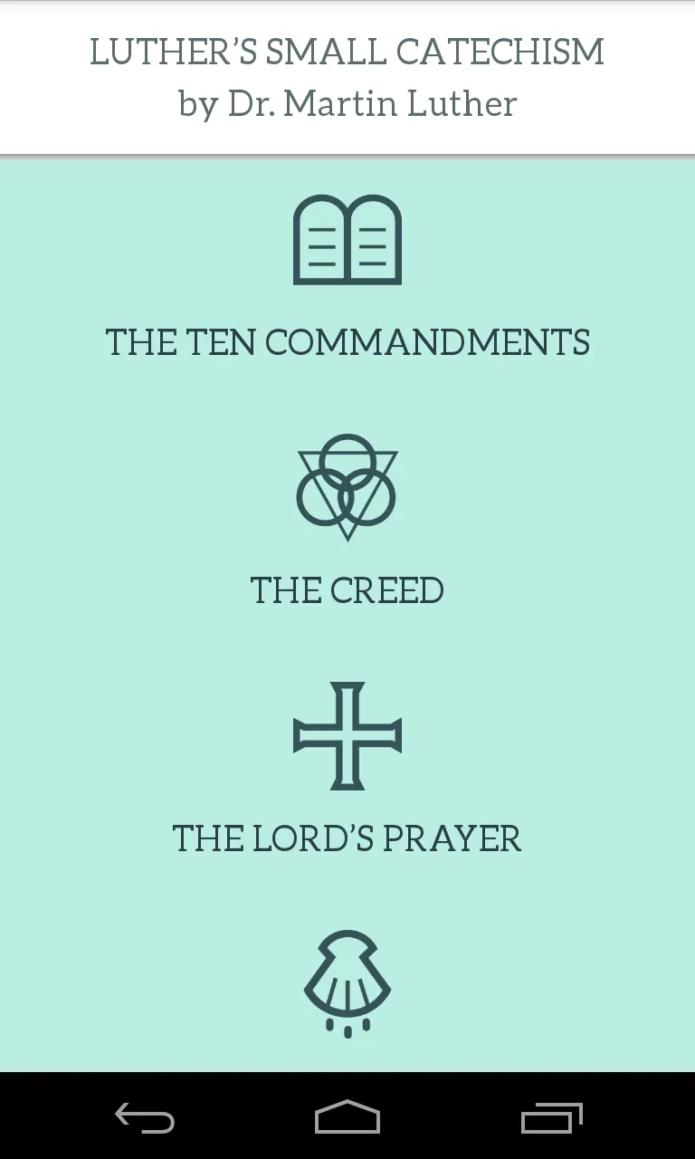 Luther's Small Catechism | Indus Appstore | Screenshot