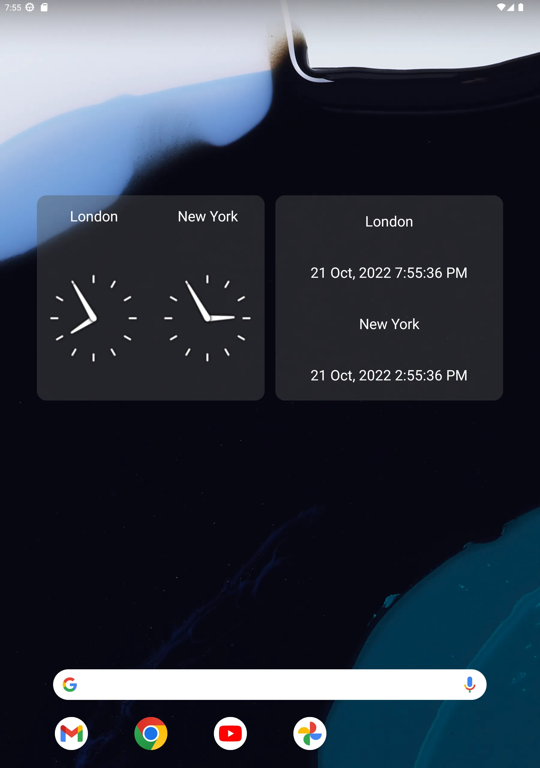 Dual Clock Widget | Indus Appstore | Screenshot