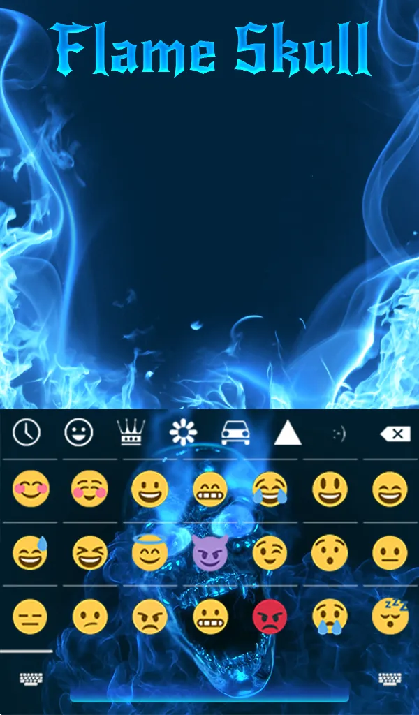 Flame Skull Keyboard Theme | Indus Appstore | Screenshot