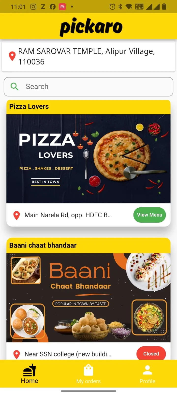 Pickaro - Food Pickup App | Indus Appstore | Screenshot