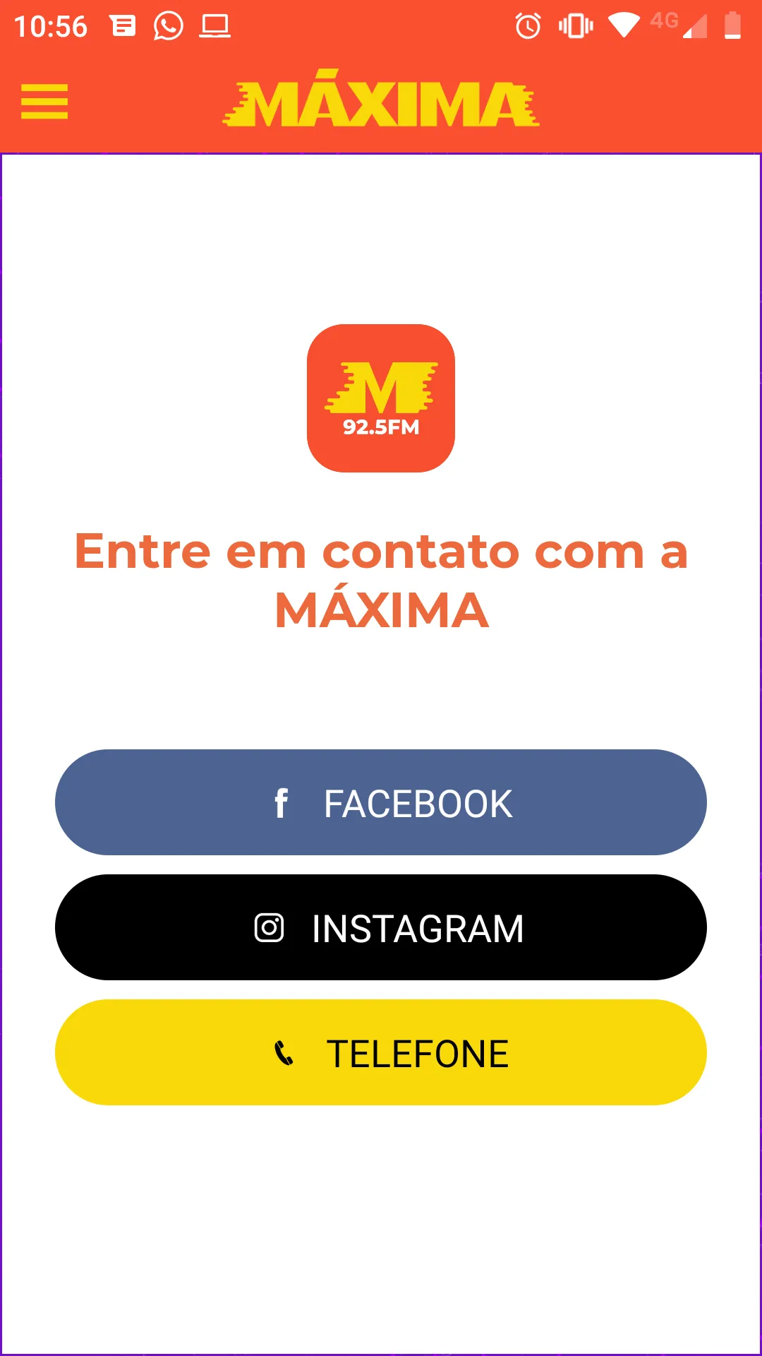 Rádio Máxima 92,5 Fm | Indus Appstore | Screenshot