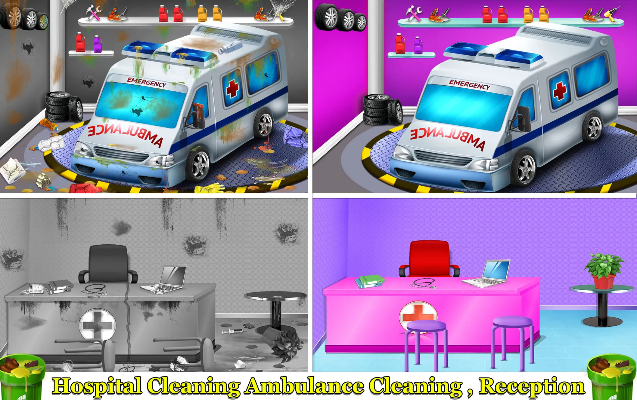 Girls Hospital Cleaning Games | Indus Appstore | Screenshot