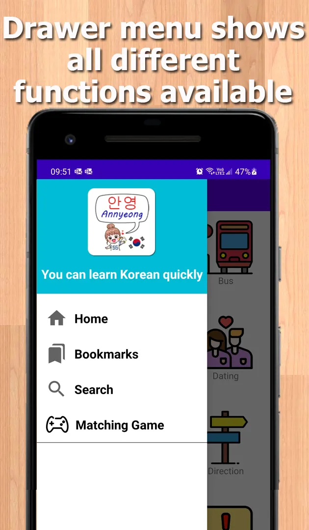 Learn Korean Phrasebook | Indus Appstore | Screenshot