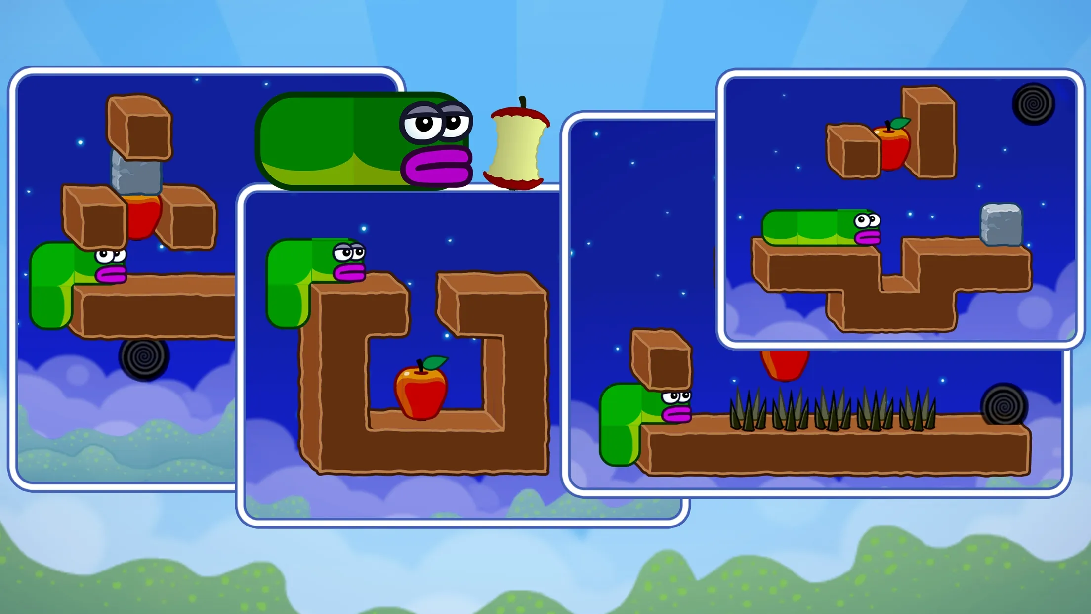 Apple Worm: Logic Puzzle | Indus Appstore | Screenshot