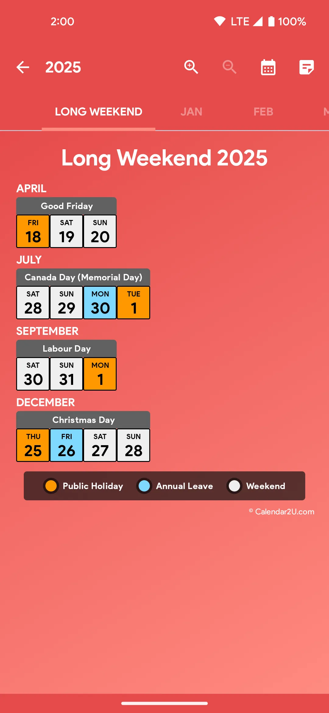 Canada Chinese Lunar Calendar | Indus Appstore | Screenshot