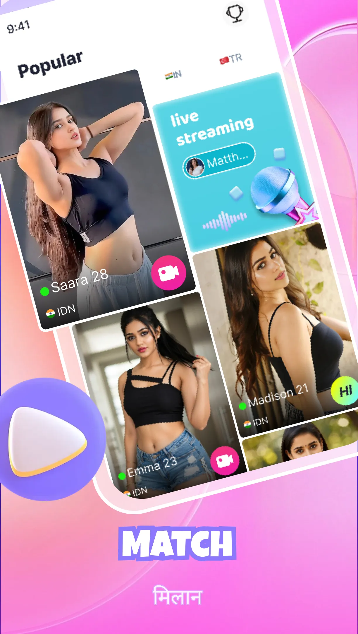 Hotlix - Live video chat | Indus Appstore | Screenshot